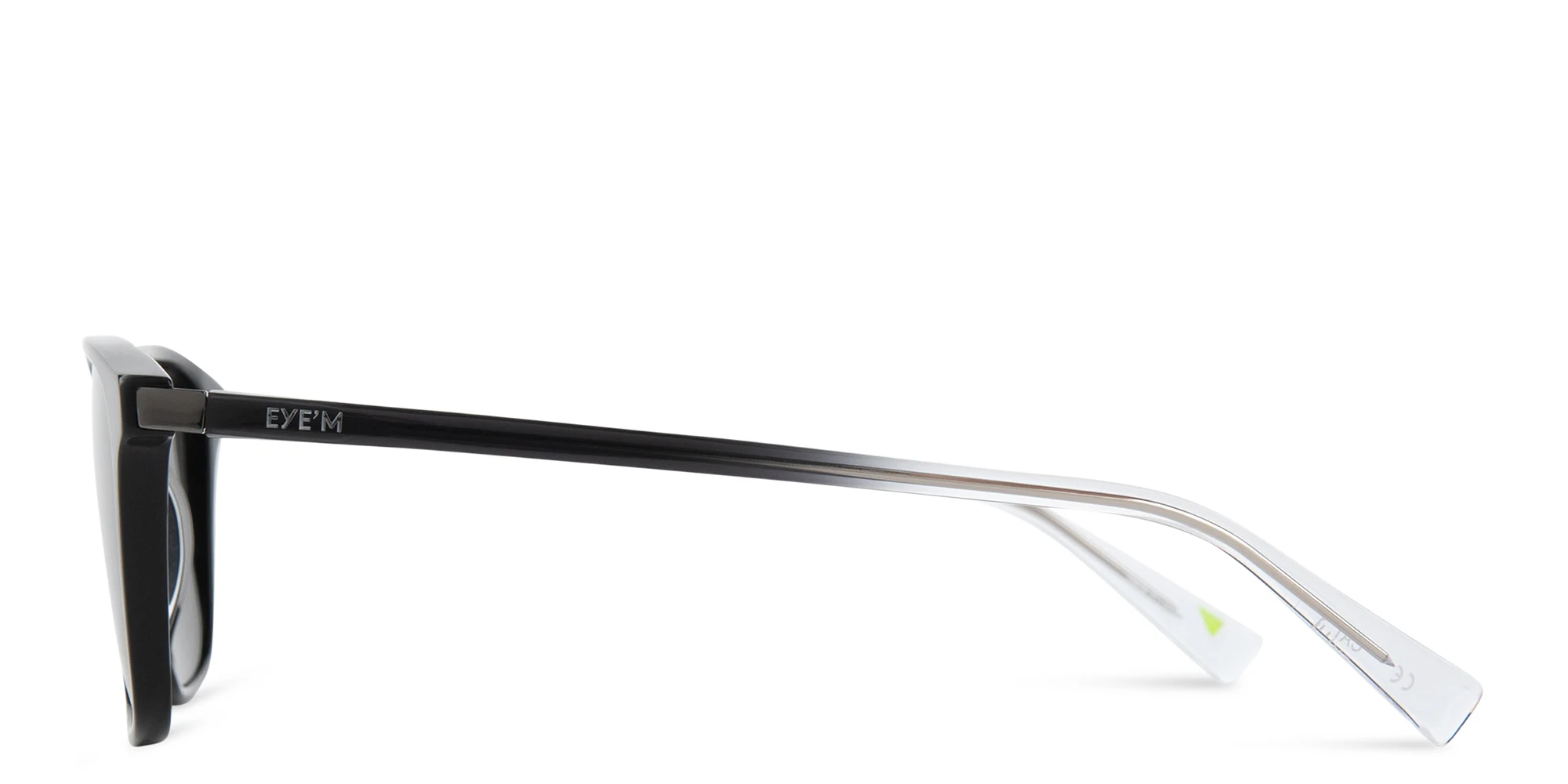 Shop EYE'M Square Sunglasses in Black online.