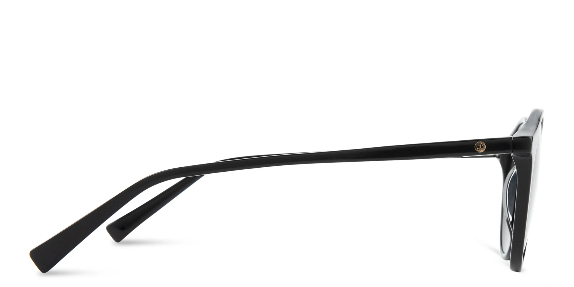 Shop EYE'M Round Sunglasses in Black online.