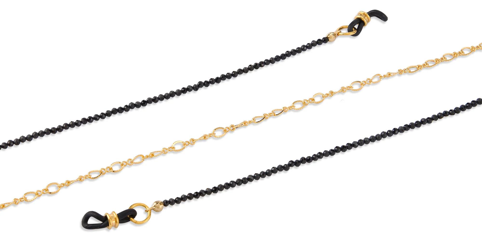 Shop DIFFUSER TOKYO Black Spinel Unisex Glasses Chain online.