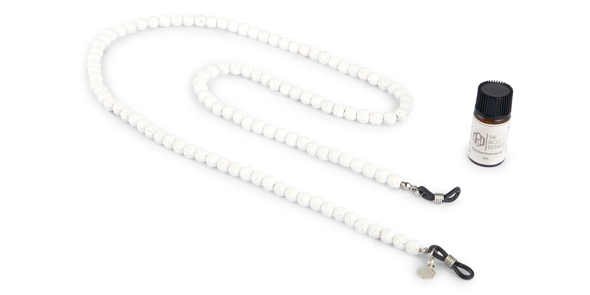 Shop The RICCI DISTRICT Lava Stone Unisex Glasses Chain online.