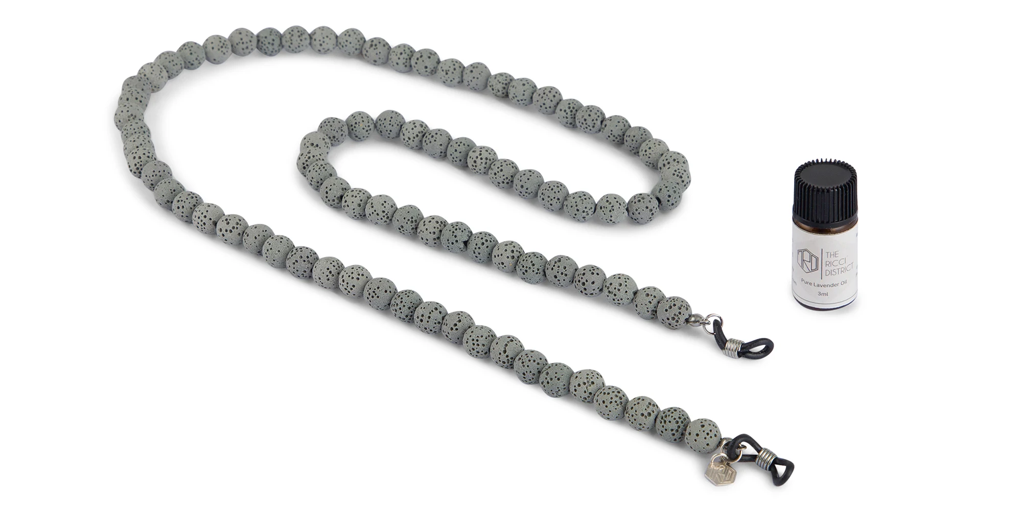Shop The RICCI DISTRICT Lava Stone Unisex Glasses Chain online.