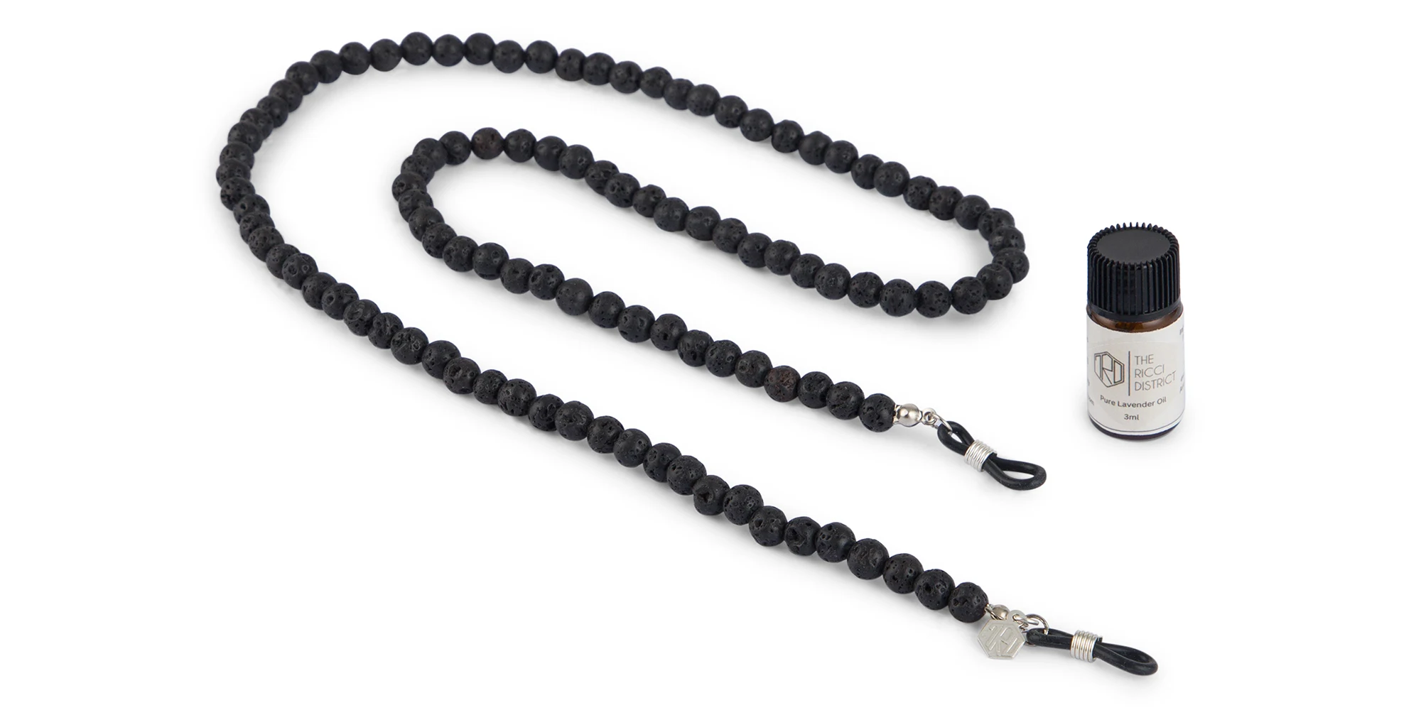 Shop The RICCI DISTRICT Lava Stone Unisex Glasses Chain online.