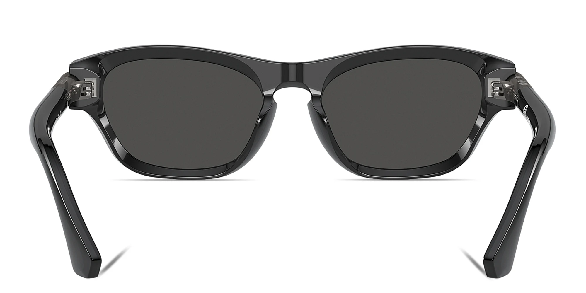 Shop BURBERRY Logo Signature Irregular Sunglasses in Grey online.