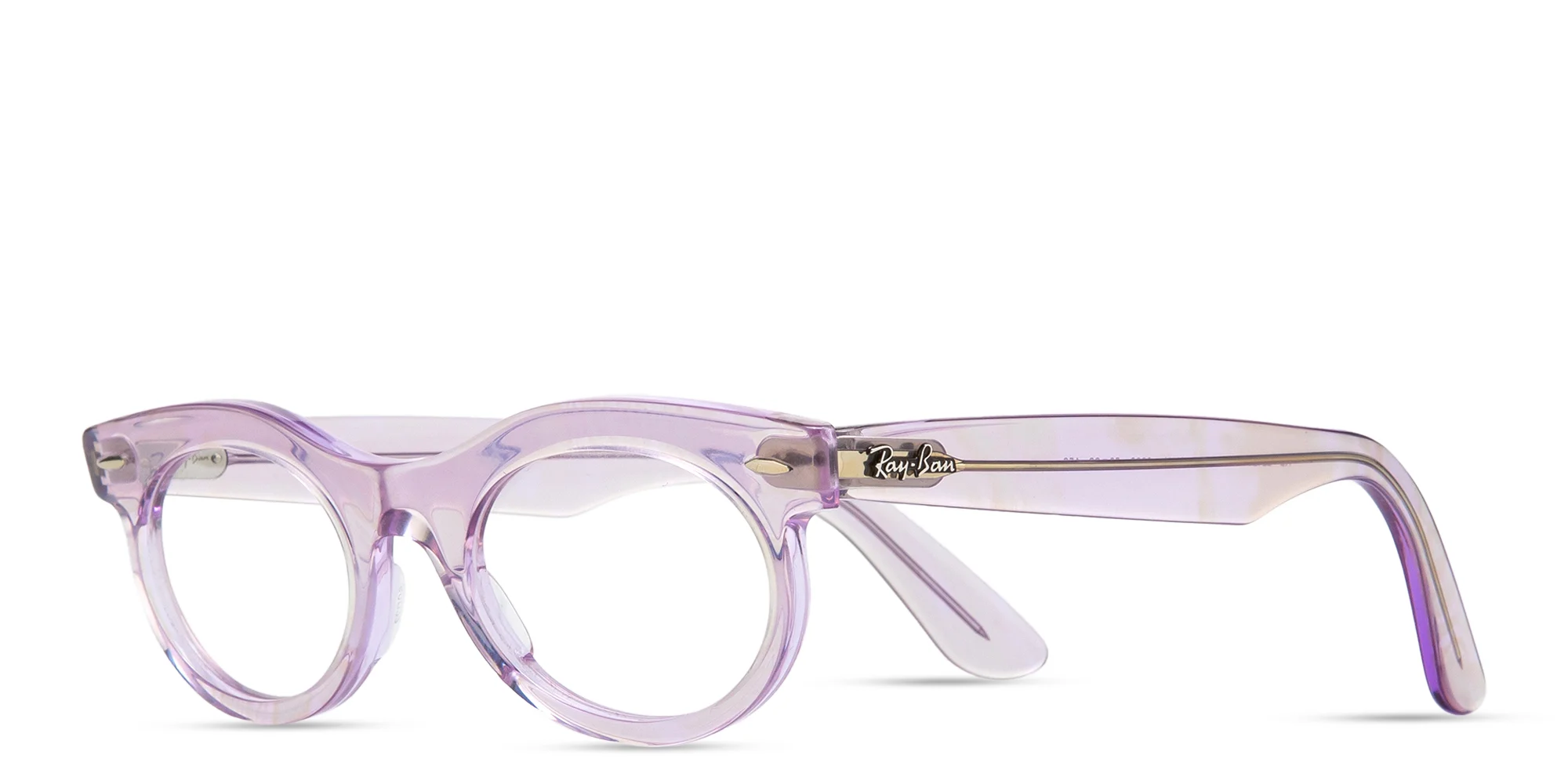 Shop Ray-Ban Wayfarer Oval Optics Change Eyeglasses in Purple online.