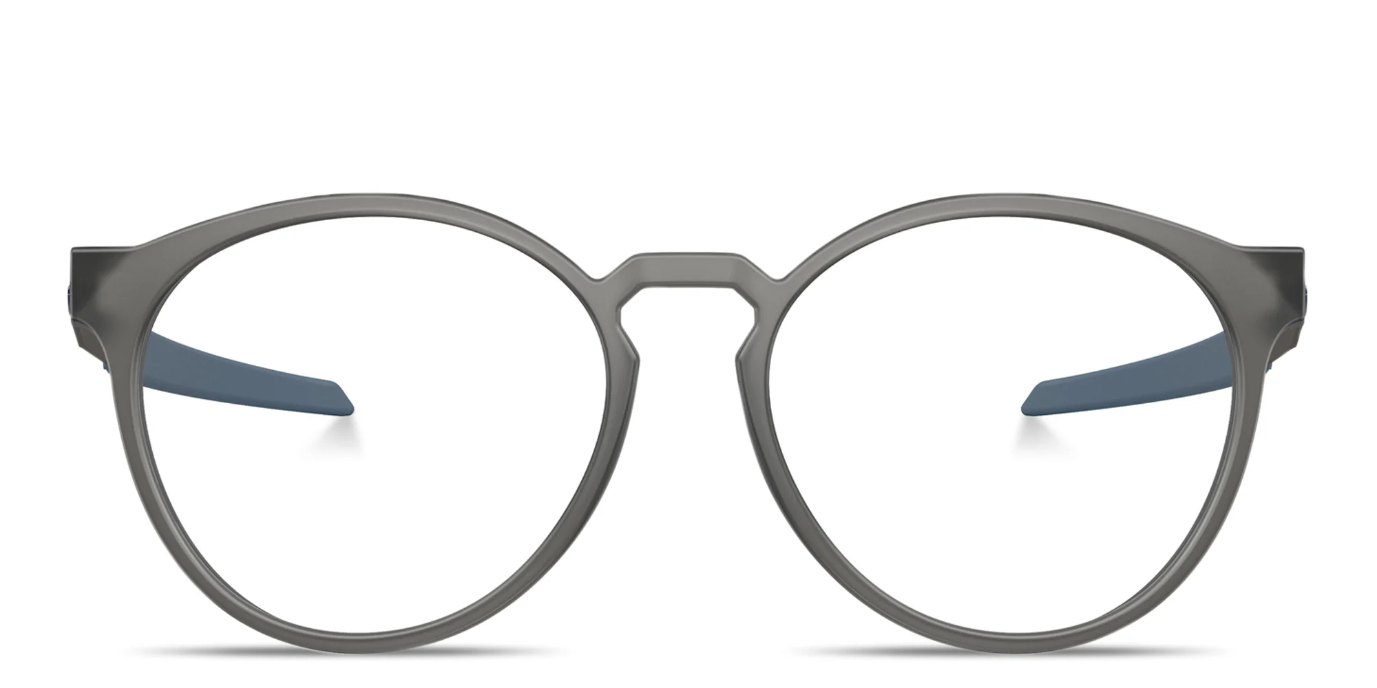 Shop Oakley Exchange R Round Eyeglasses in Grey online.