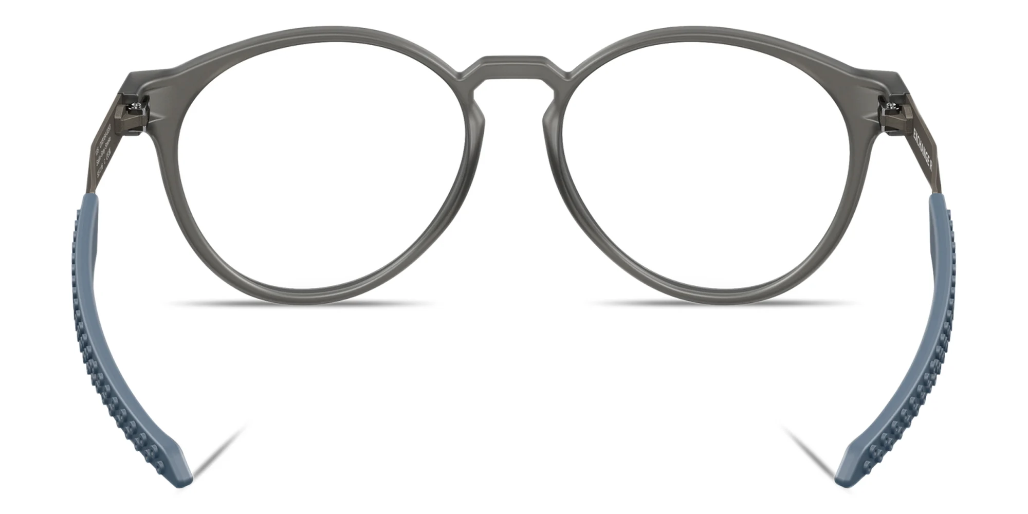 Shop Oakley Exchange R Round Eyeglasses in Grey online.