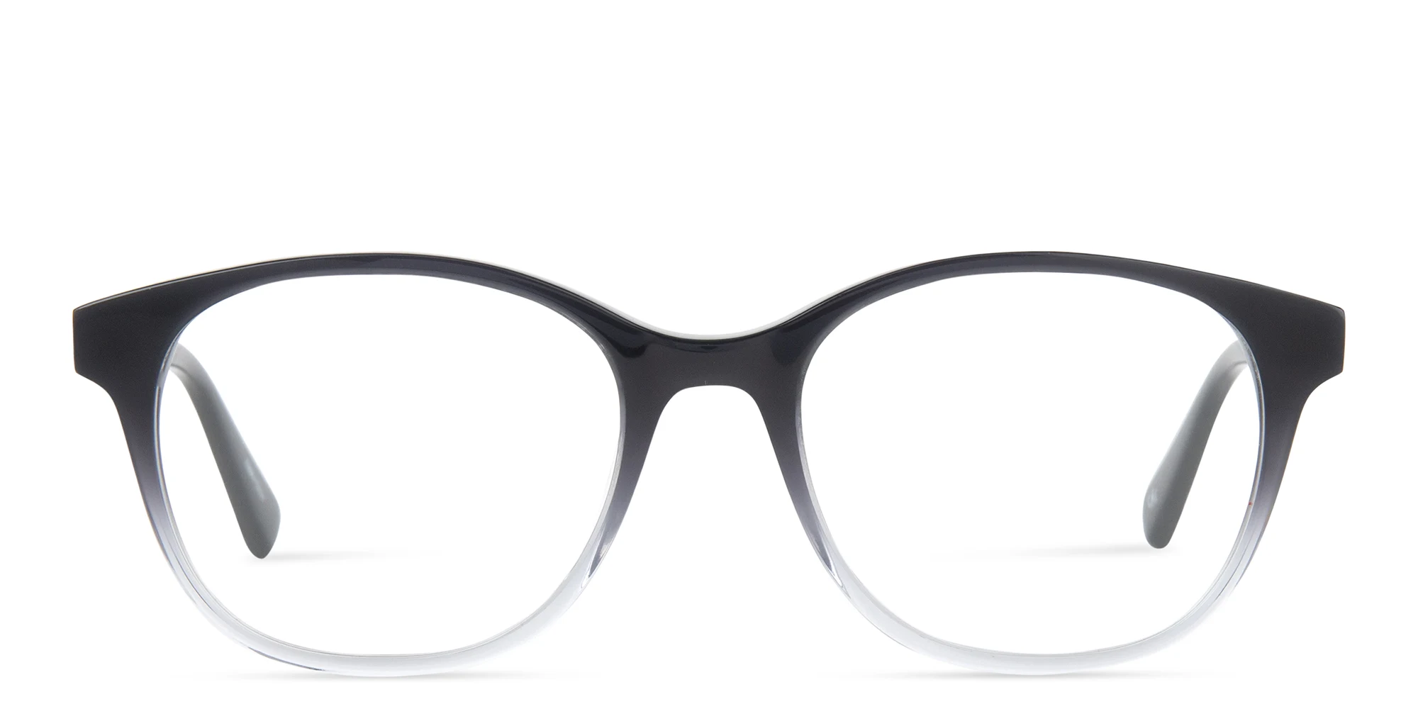 Shop EYE'M Round Eyeglasses in Gradient Black online.