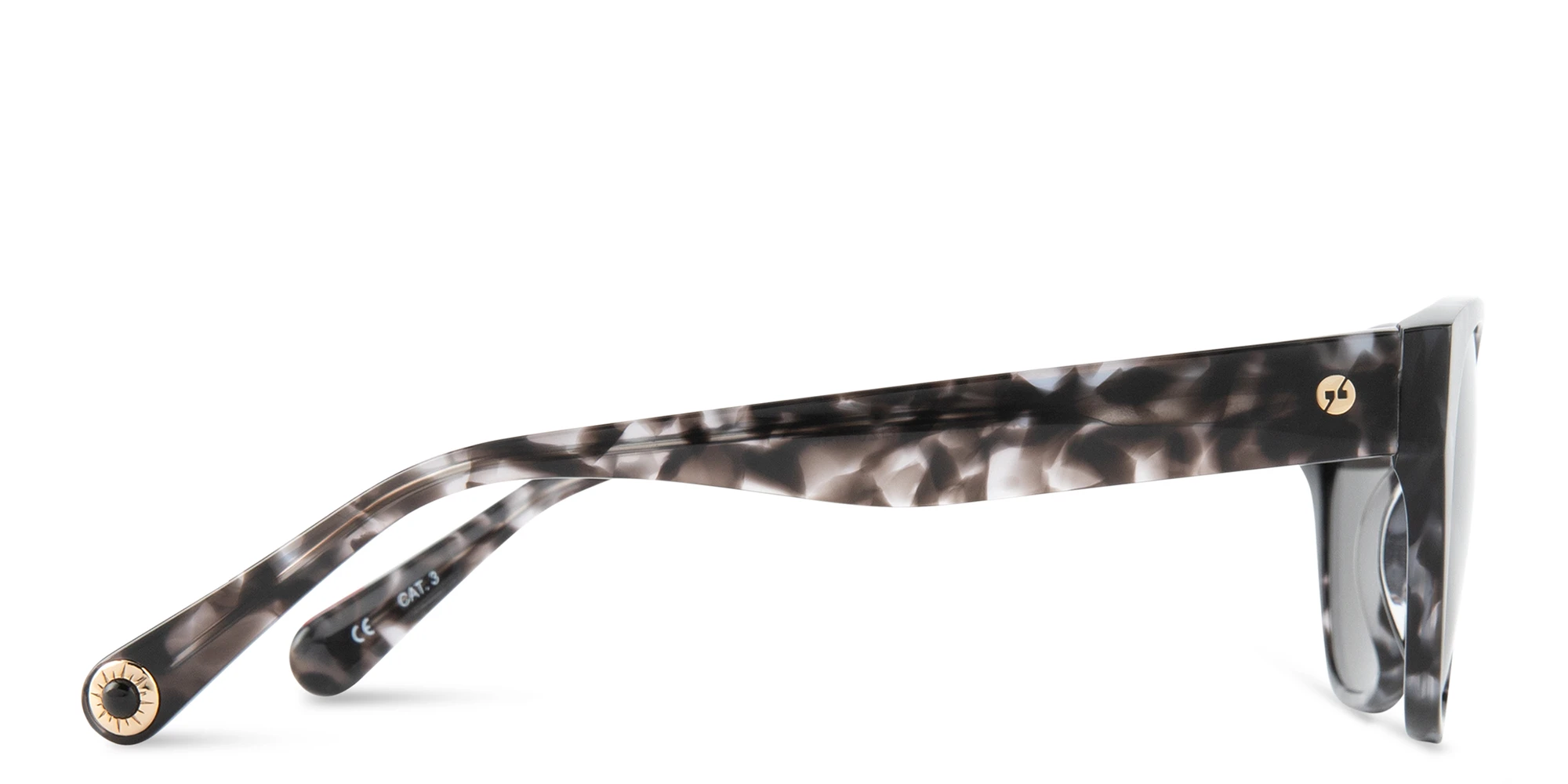 Shop EYE'M Square Sunglasses in Black online.