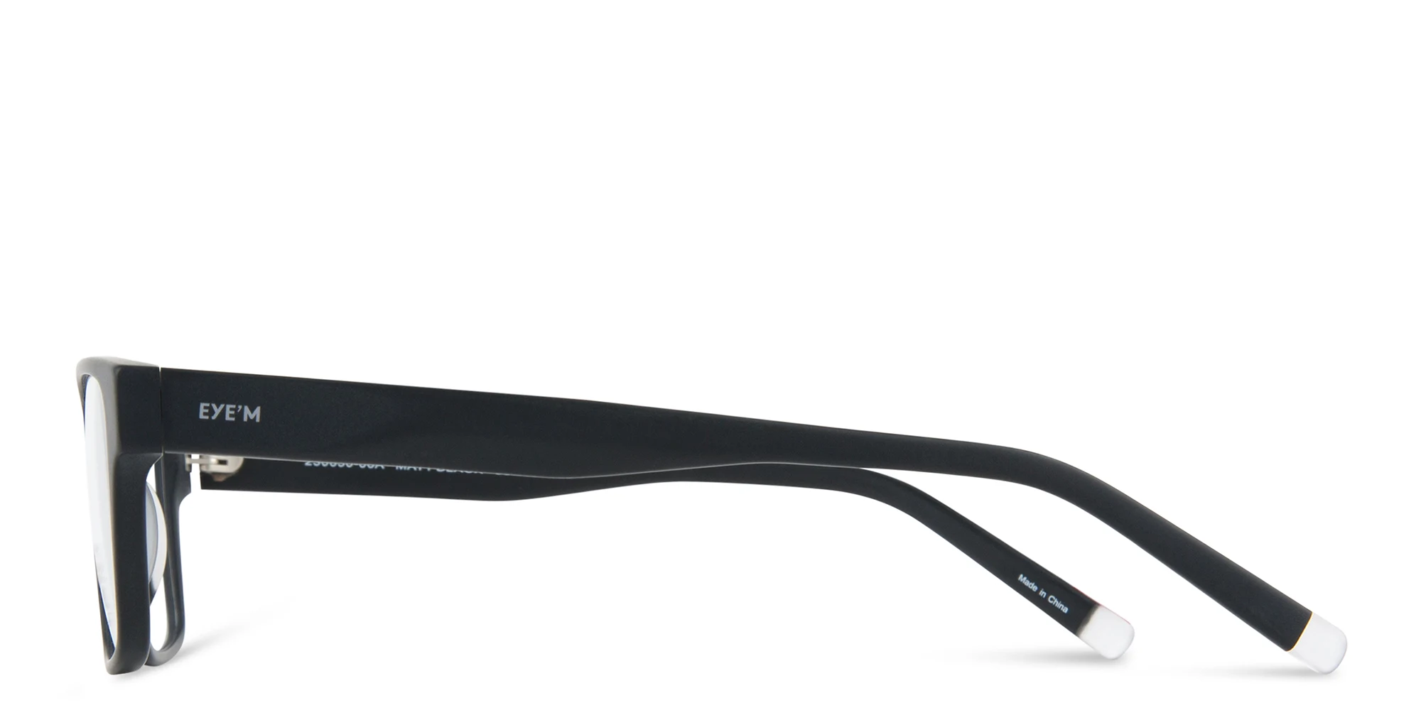 Shop EYE'M Square Eyeglasses in Black online.