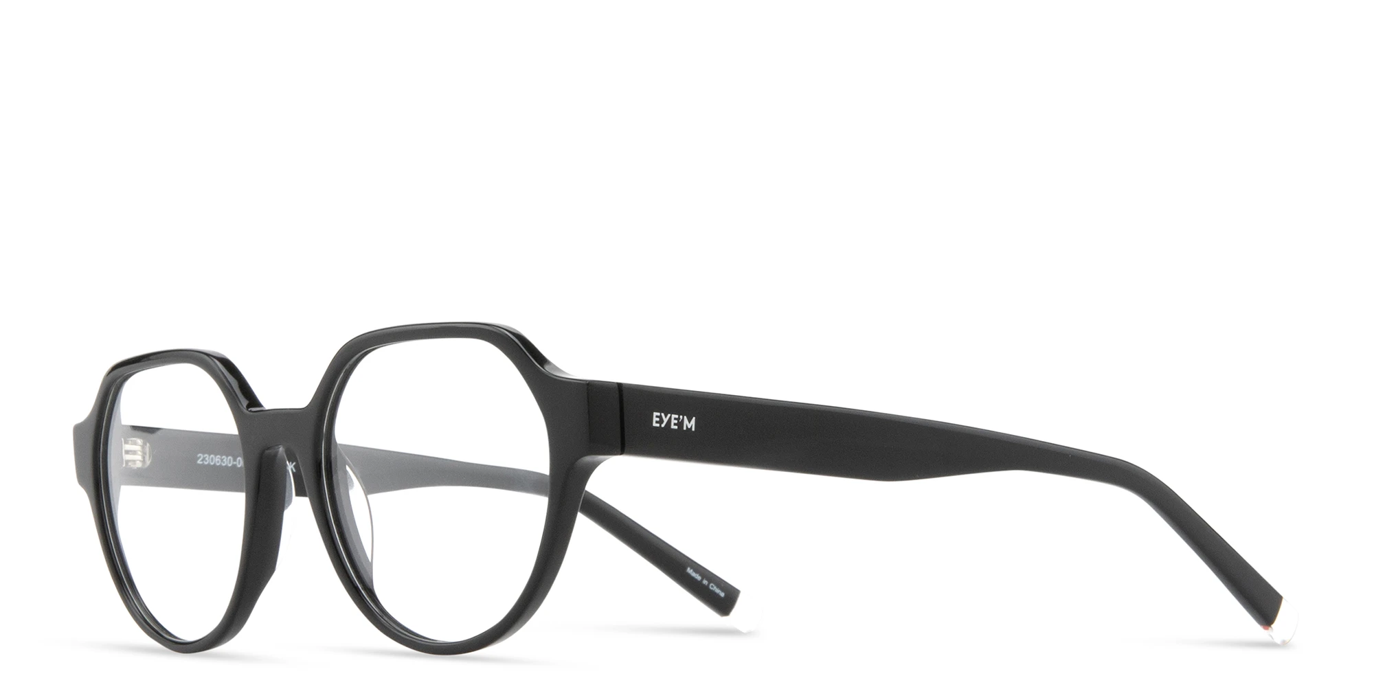 Shop EYE'M Round Eyeglasses in Black online.
