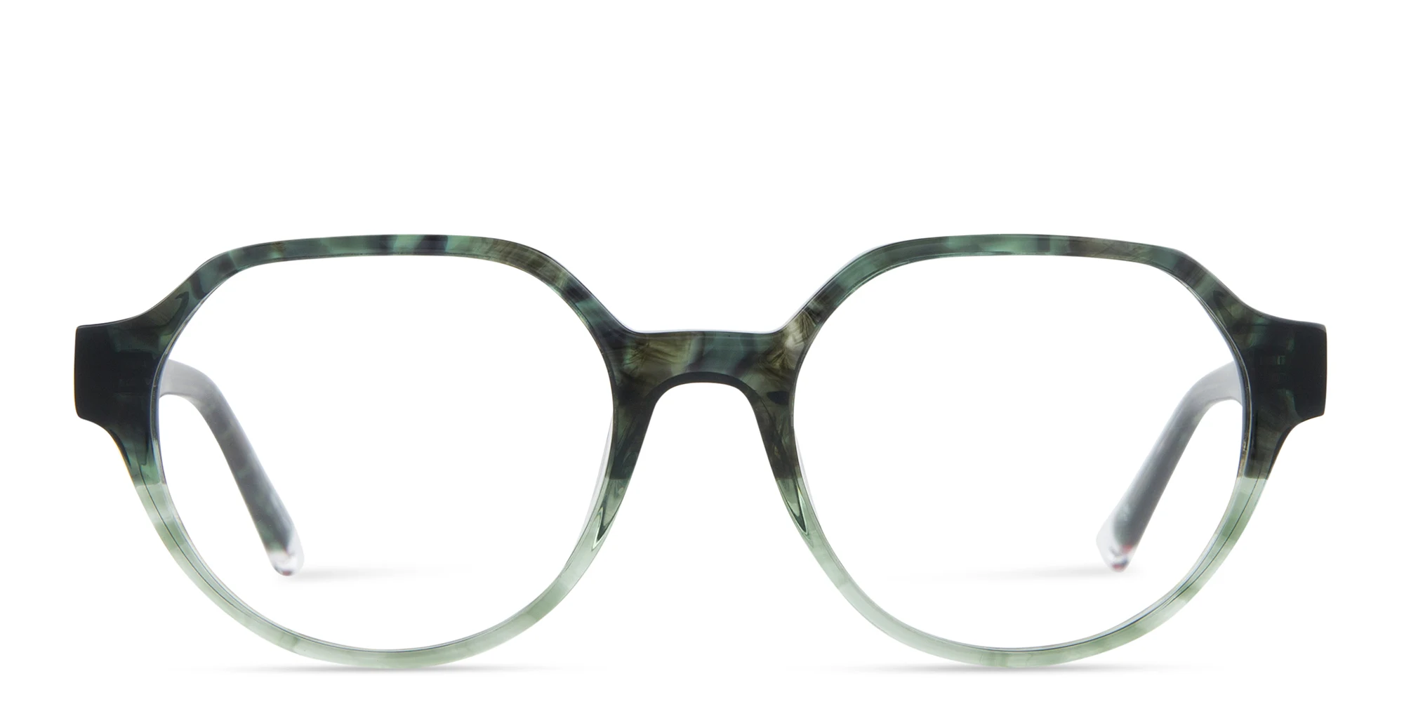 Shop EYE'M Round Eyeglasses in Green online.