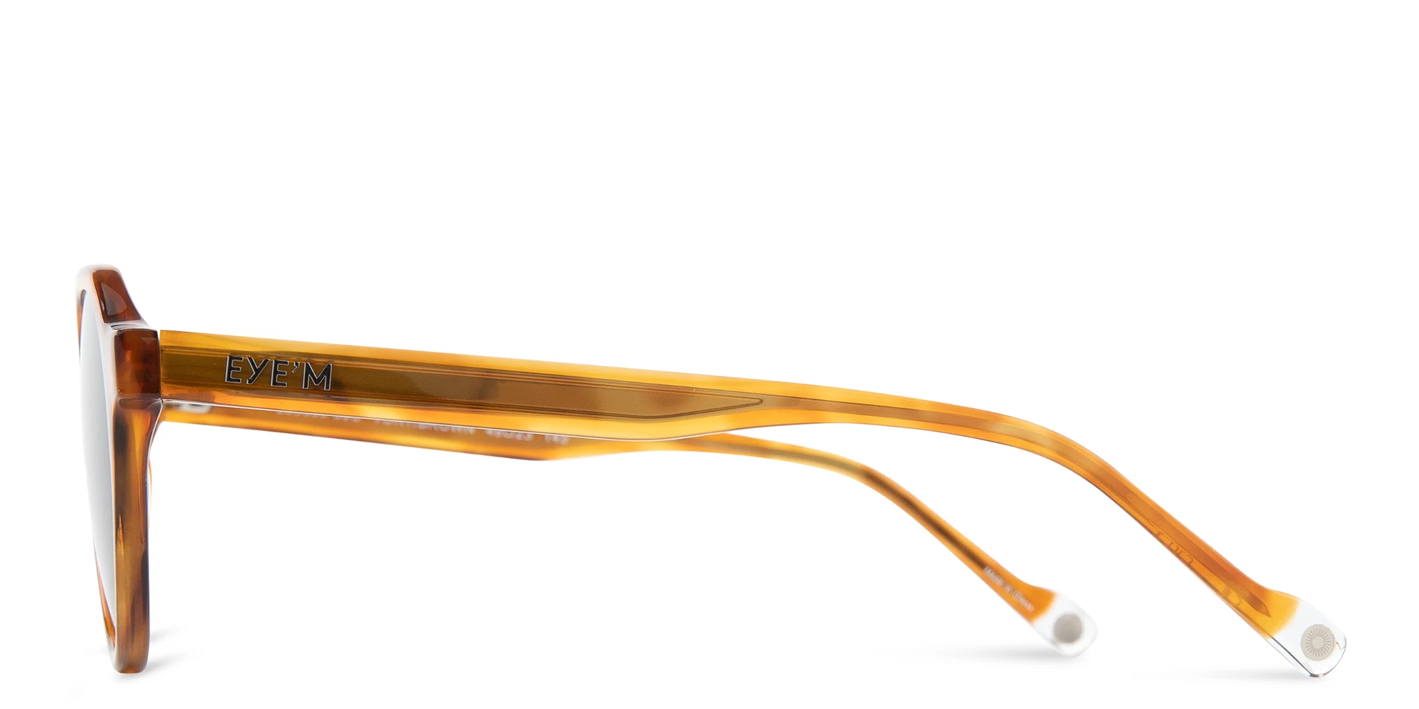 Shop EYE'M Round Sunglasses in Brown online.