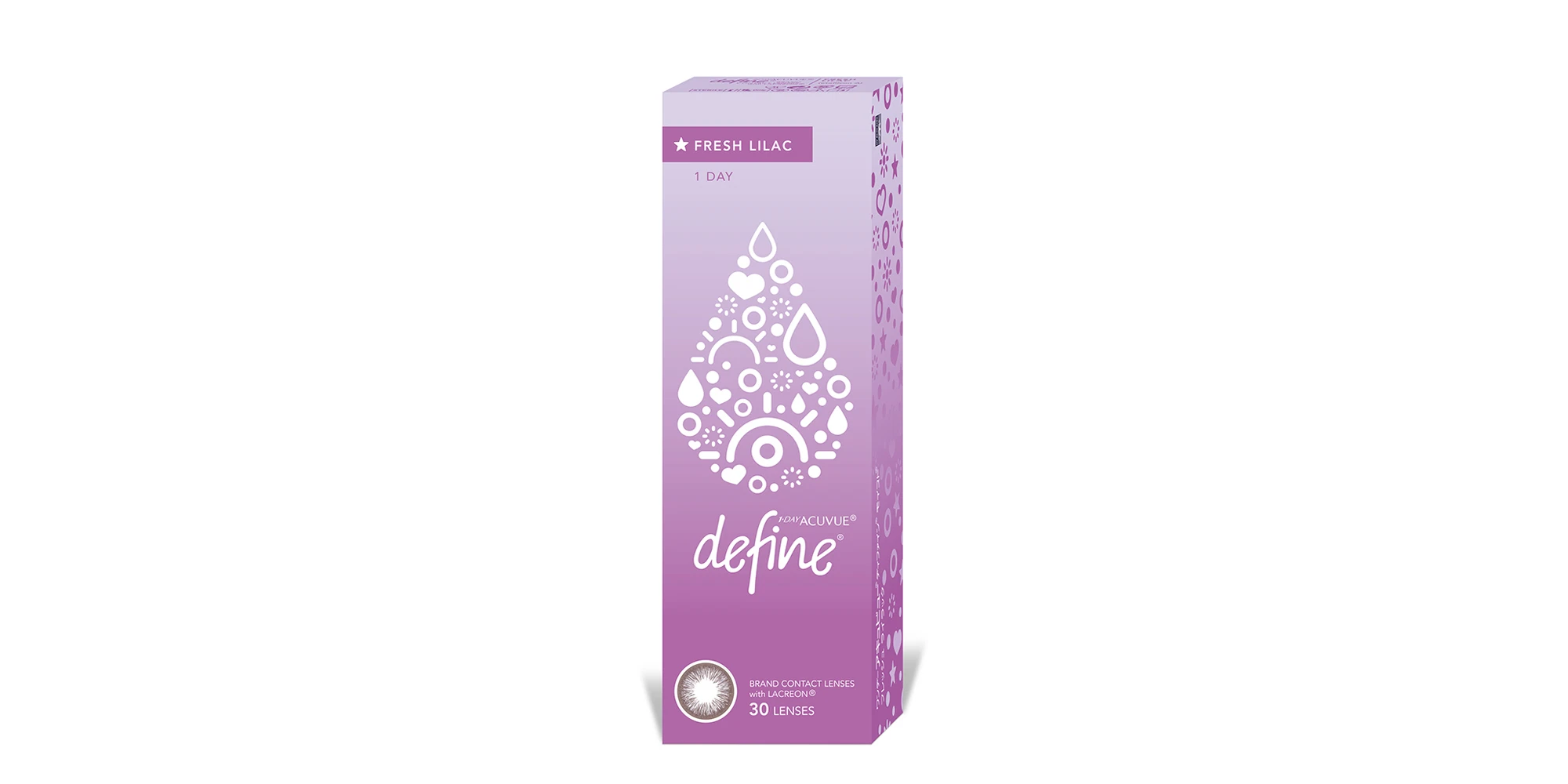 Shop ACUVUE 1-Day  Define Fresh Color Contact Lenses - Lilac online.
