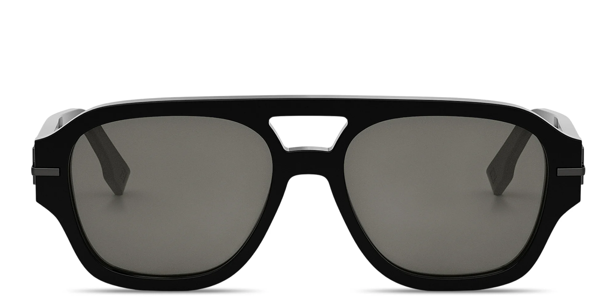 Shop FENDI Fendigraphy Square Sunglasses in Black online.