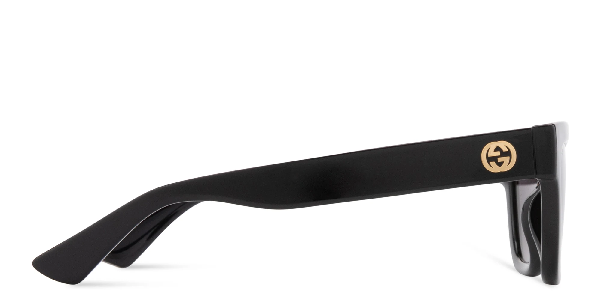 Shop GUCCI GG Logo Cat-Eye Sunglasses in Black online.