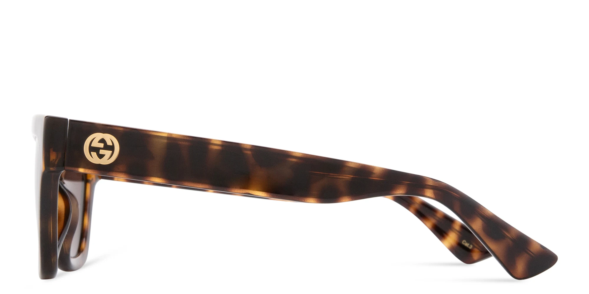 Shop GUCCI GG Logo Cat-Eye Sunglasses in Havana online.