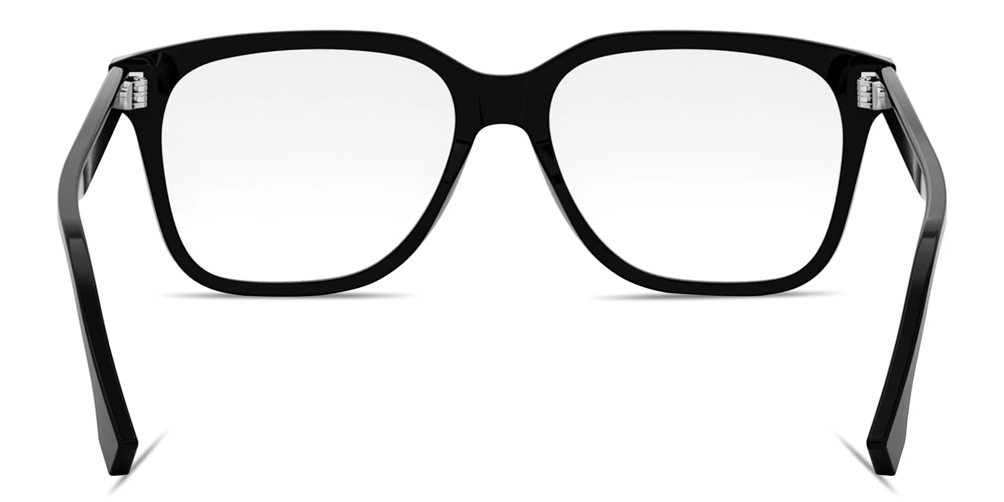 Shop FENDI Fendi Fine Black Square Eyeglasses in Black online.