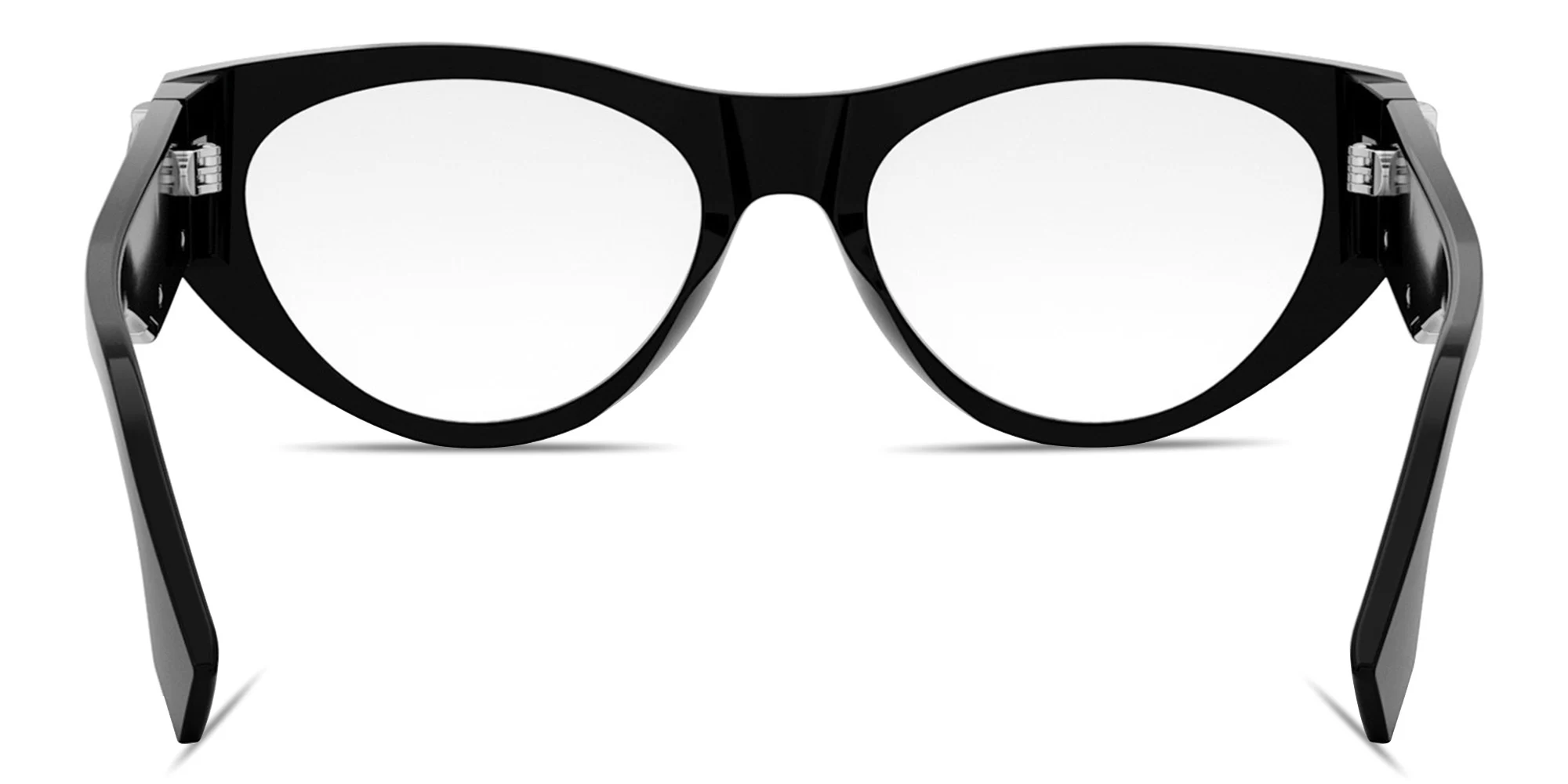 Shop FENDI Fendi First Black Cat-Eye Eyeglasses in Black online.