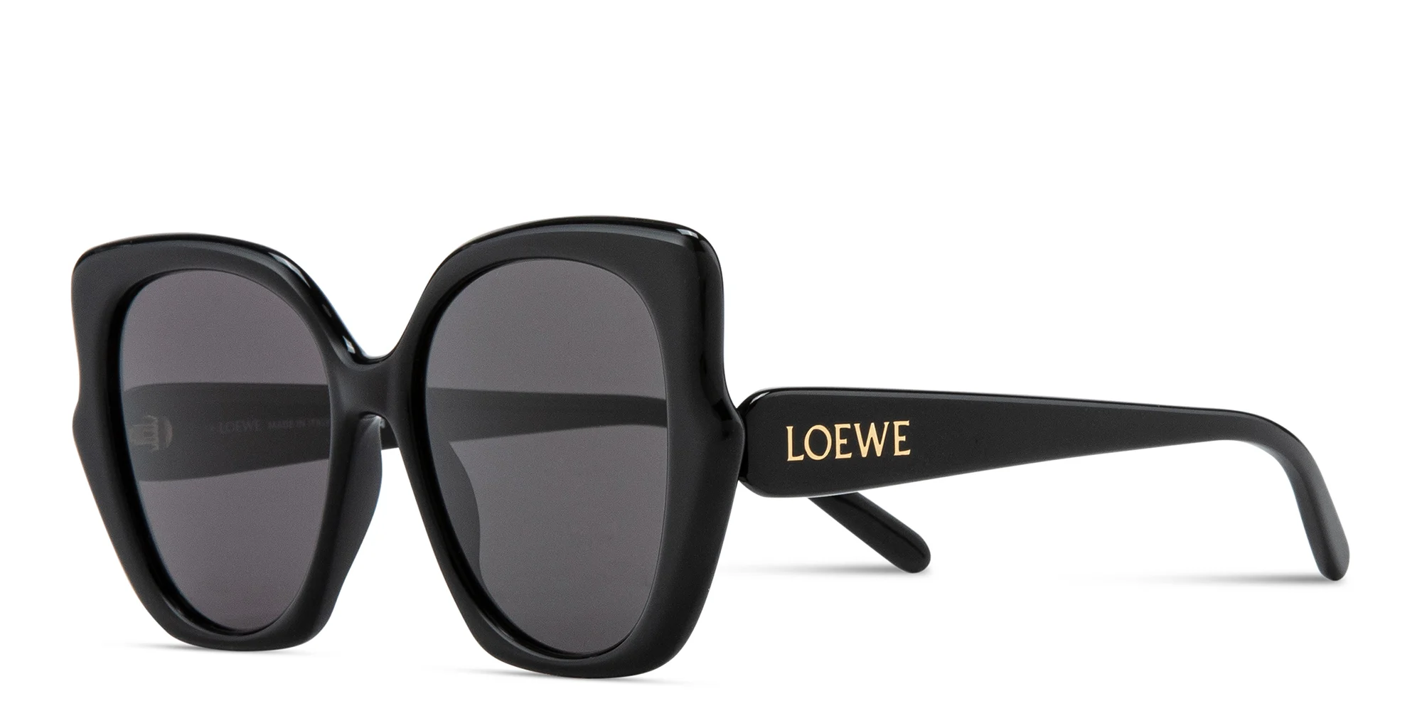 Shop LOEWE Think Oversized Square Sunglasses in Black online.