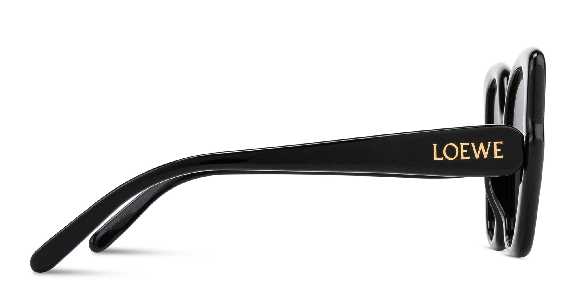 Shop LOEWE Think Oversized Square Sunglasses in Black online.