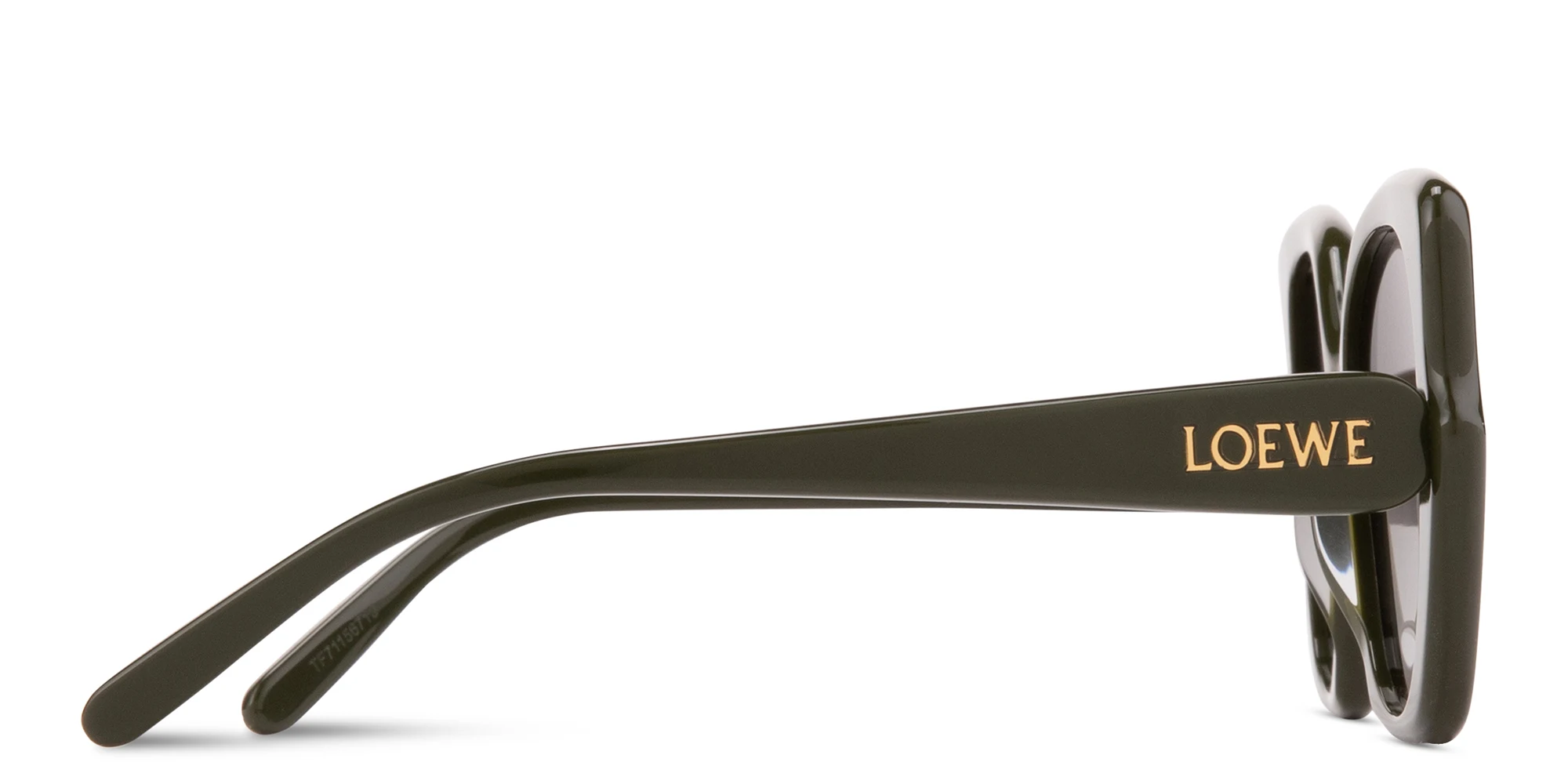 Shop LOEWE Think Oversized Square Sunglasses in Green online.