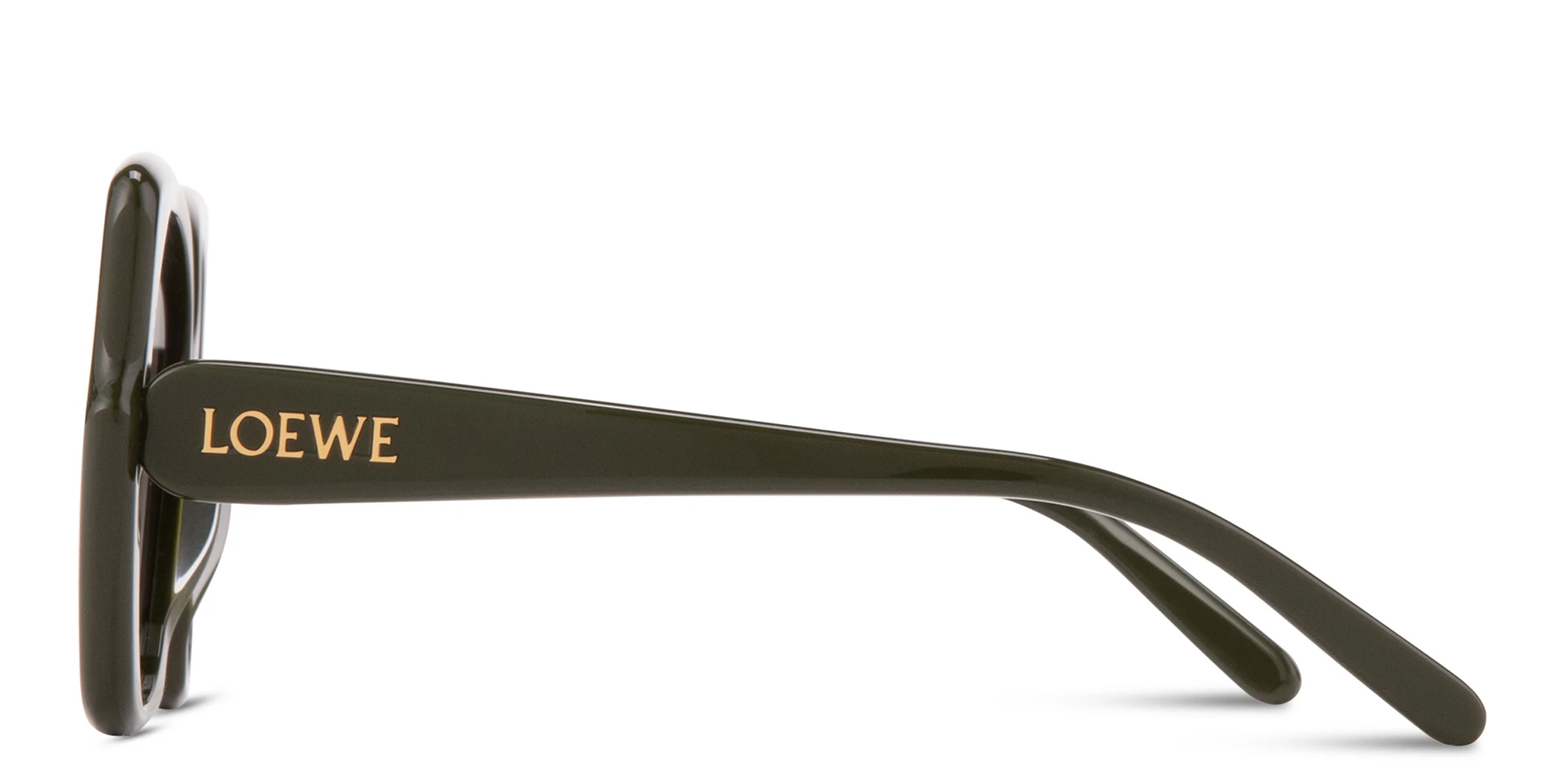 Shop LOEWE Think Oversized Square Sunglasses in Green online.