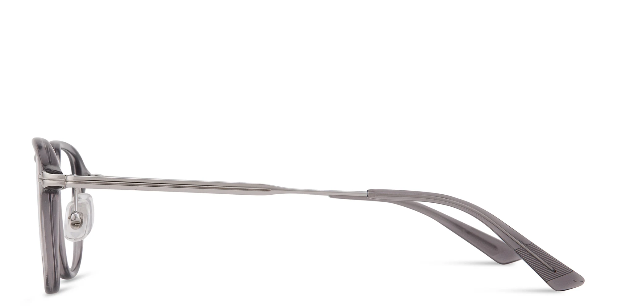 Shop MONTBLANC Nib Round Eyeglasses in Grey online.