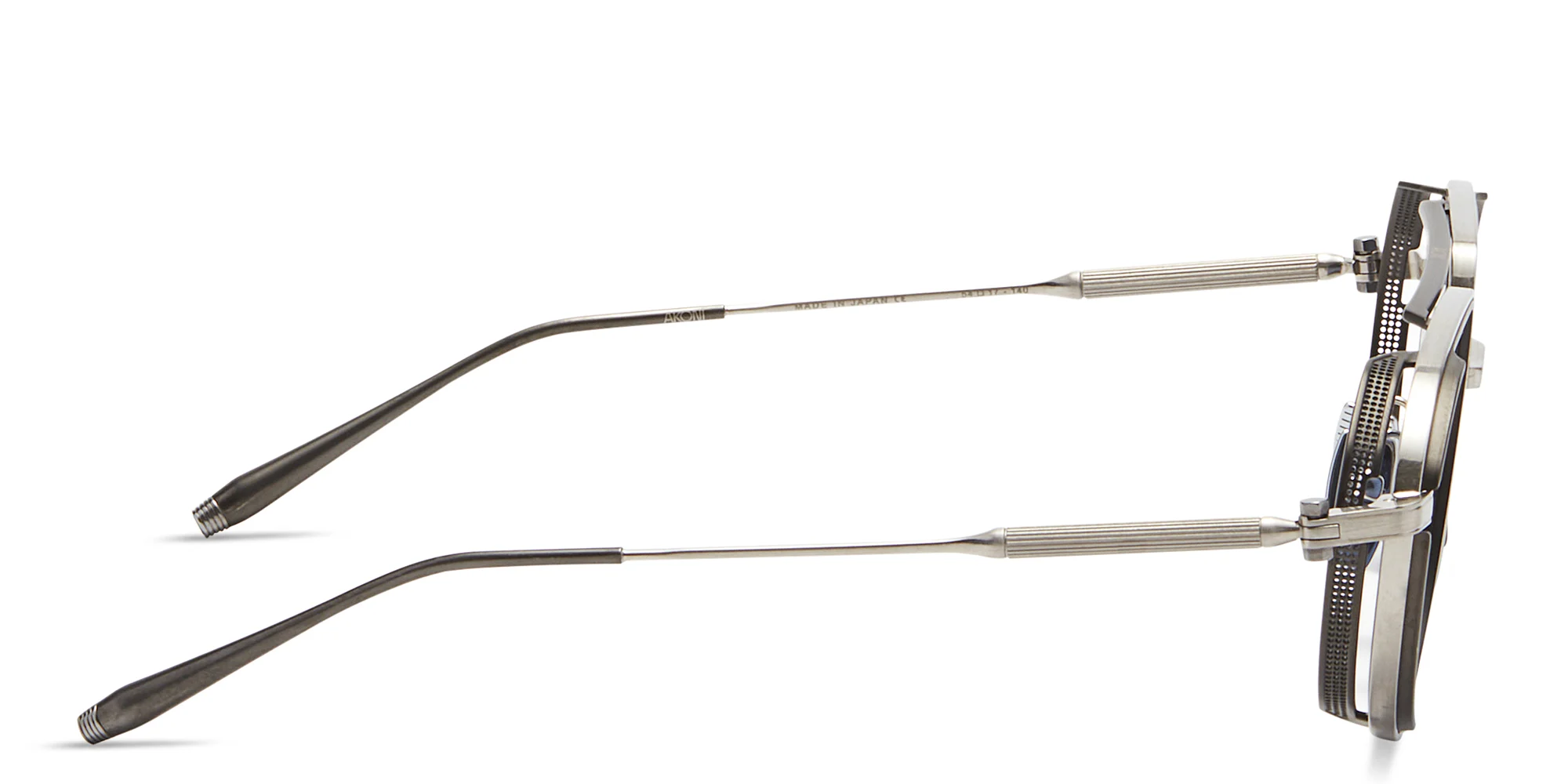 Shop AKONI Skyracer Unisex Aviator Sunglasses in Silver online.