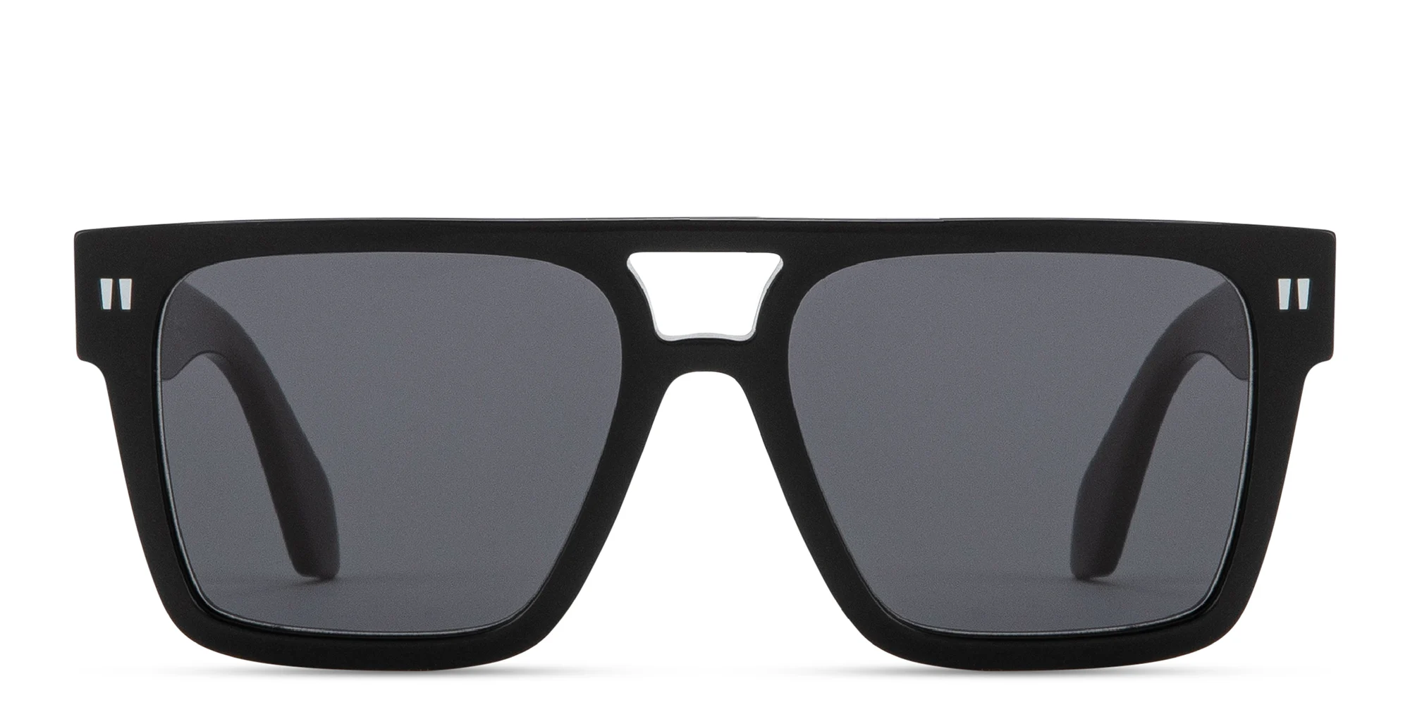 Shop OFF WHITE Springfield Unisex Square Sunglasses in Black online.