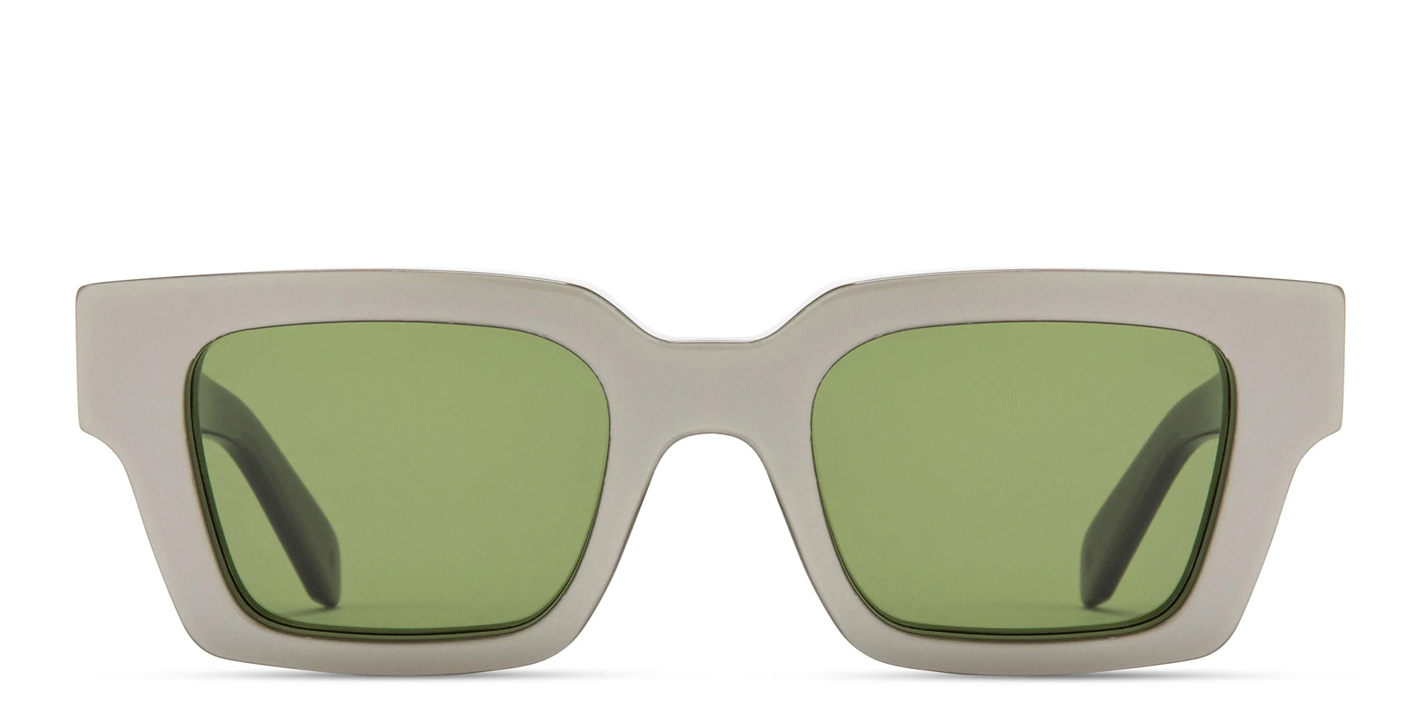 Shop OFF WHITE Virgil Unisex Square Sunglasses in Taupe online.