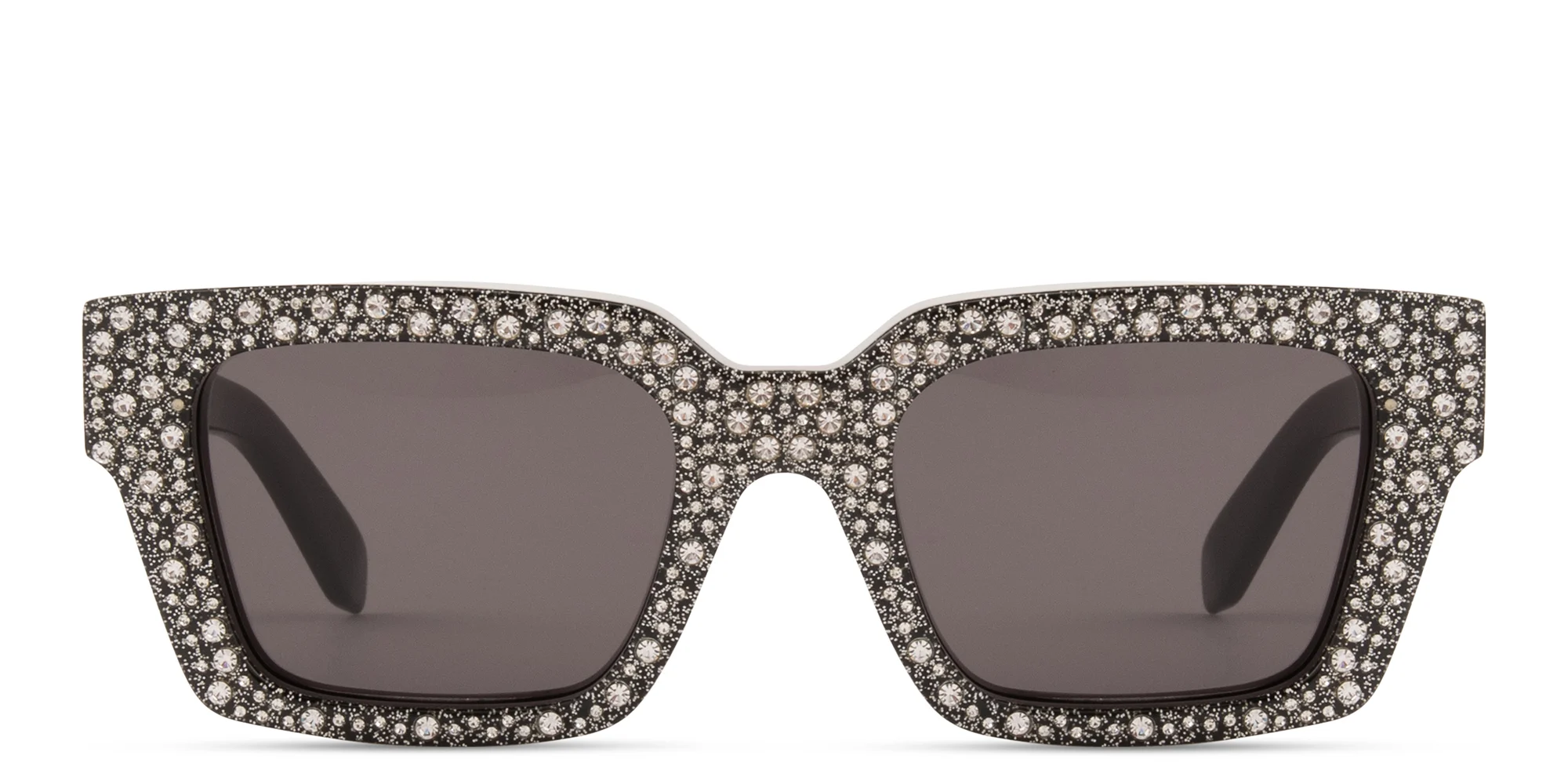 Shop OFF WHITE Virgil Unisex Square Sunglasses in Black online.