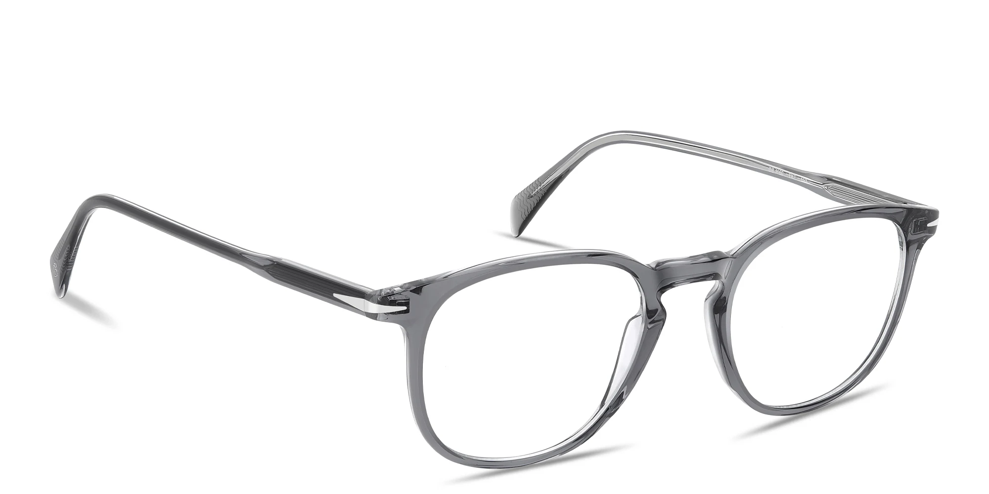 Shop DAVID BECKHAM Talisman Pillow Eyeglasses in Grey online.