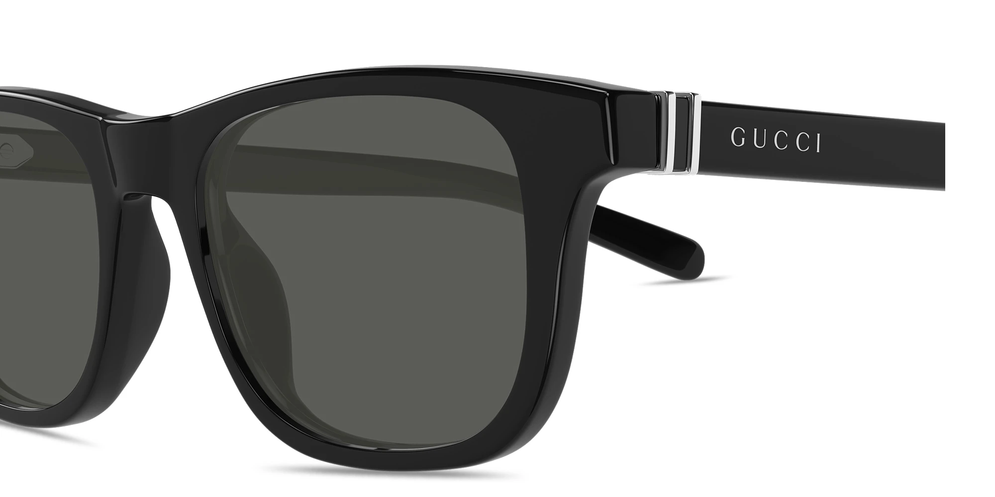 Shop GUCCI Web Pillow Sunglasses in Black online.