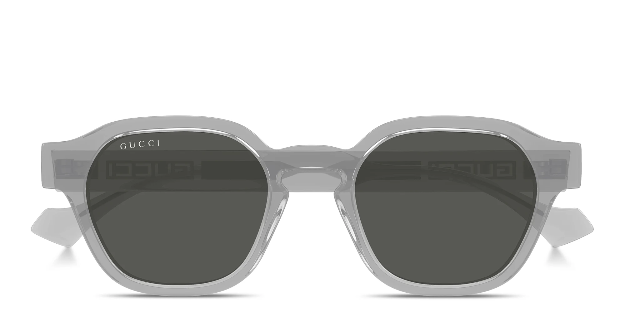 Shop GUCCI La Piscine Panthos Sunglasses in Grey online.