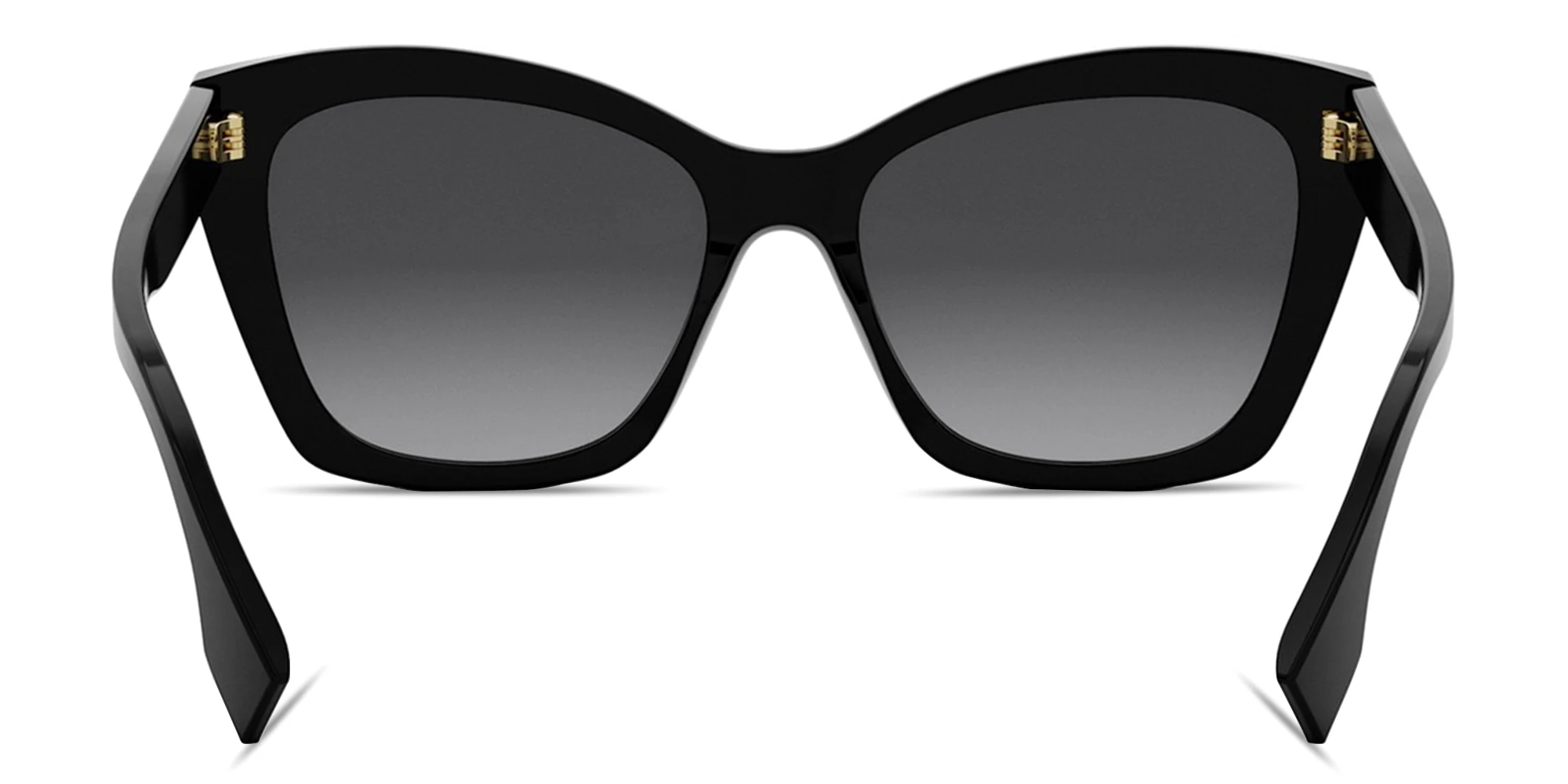 Shop FENDI Lettering Black Square Sunglasses in Black online.