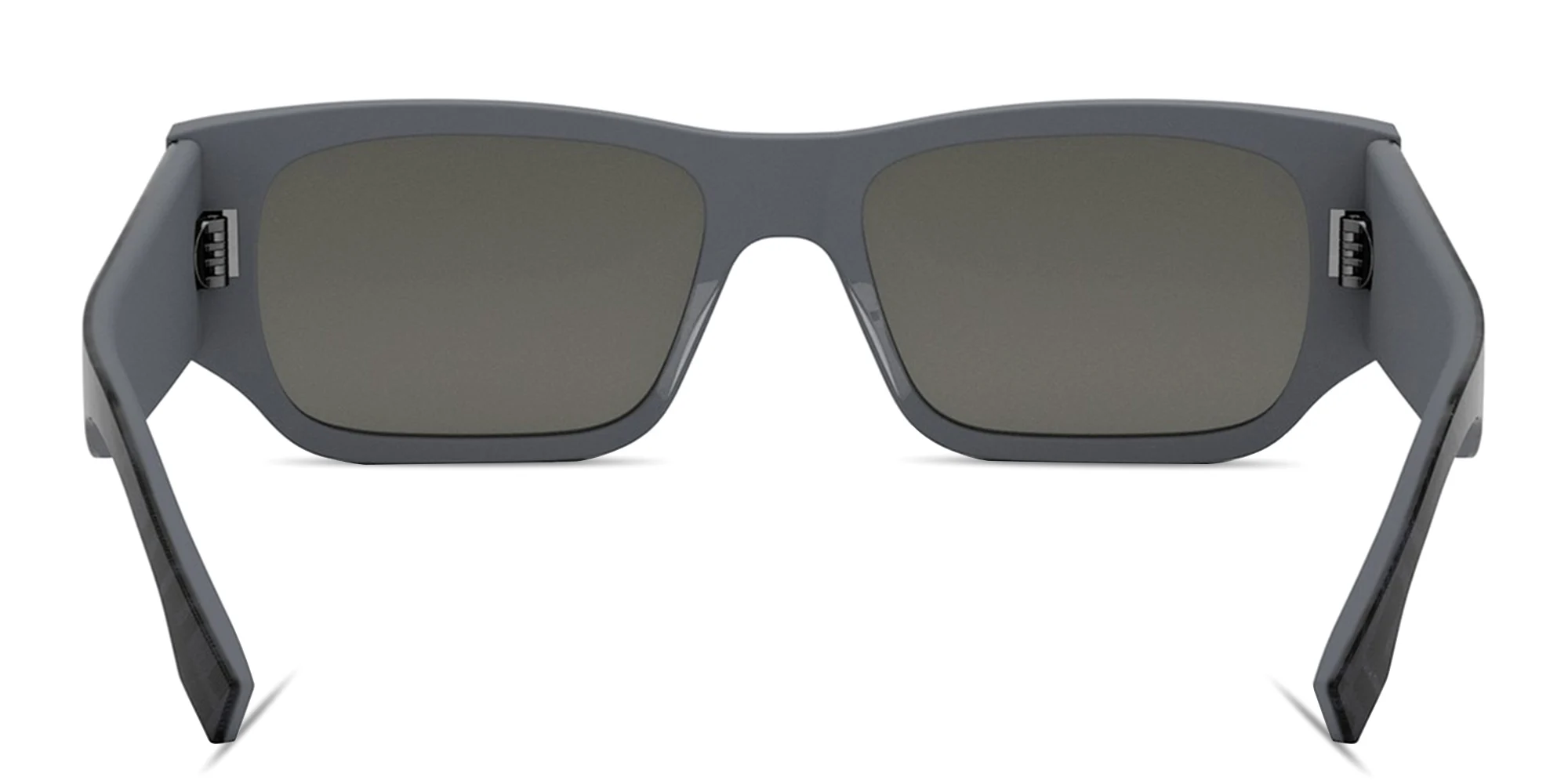 Shop FENDI FF Squared Grey Rectangular Sunglasses in Grey online.