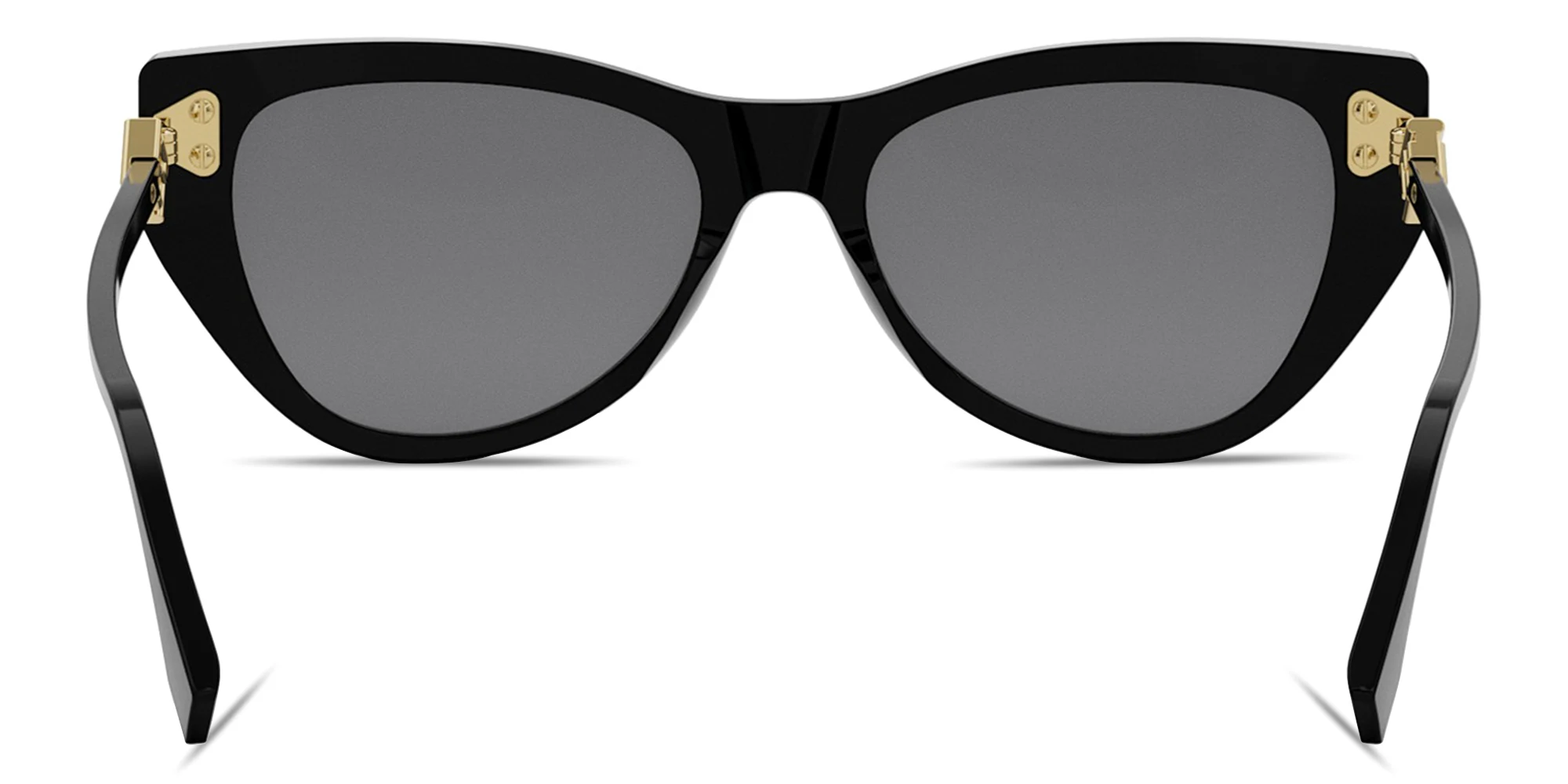 Shop FENDI FF Diamonds Black Cat-Eye Sunglasses in Black online.