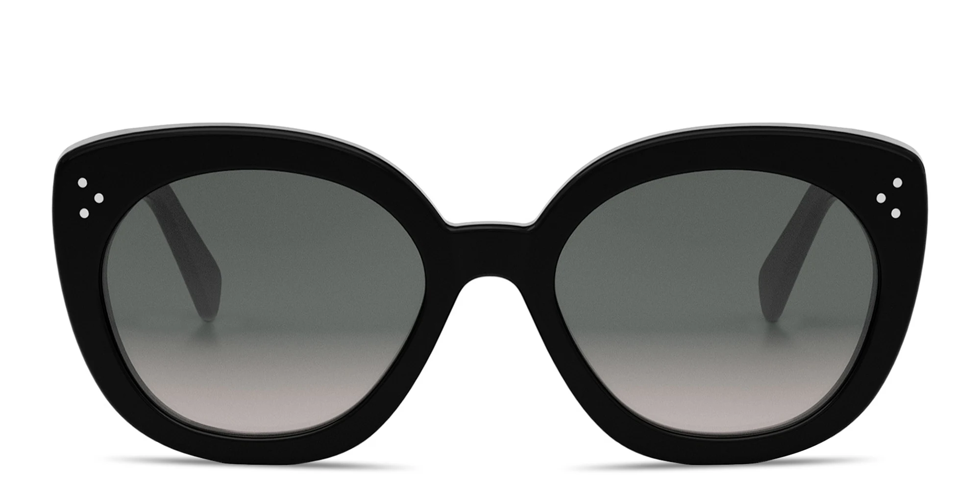 Shop CELINE CELINE 3 Dots Butterfly Sunglasses in Black online.