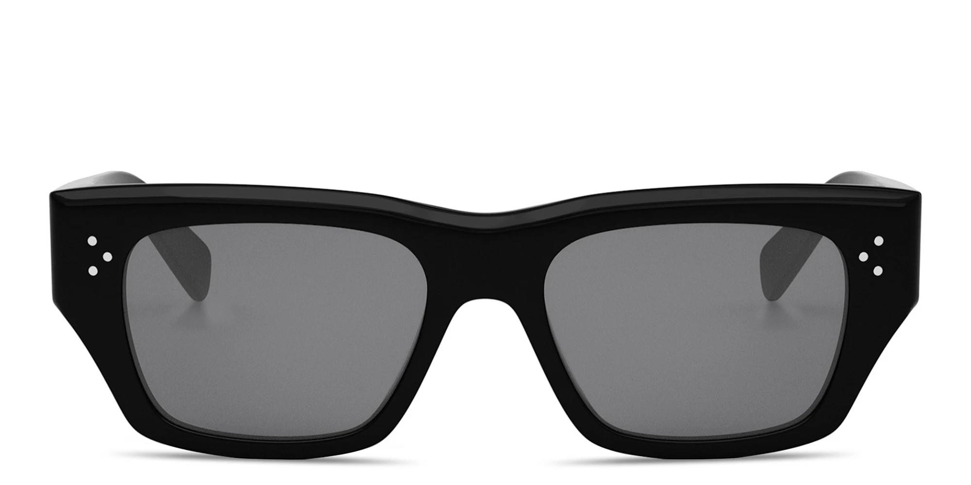 Shop CELINE CELINE 3 Dots HD Geometric Sunglasses in Black online.