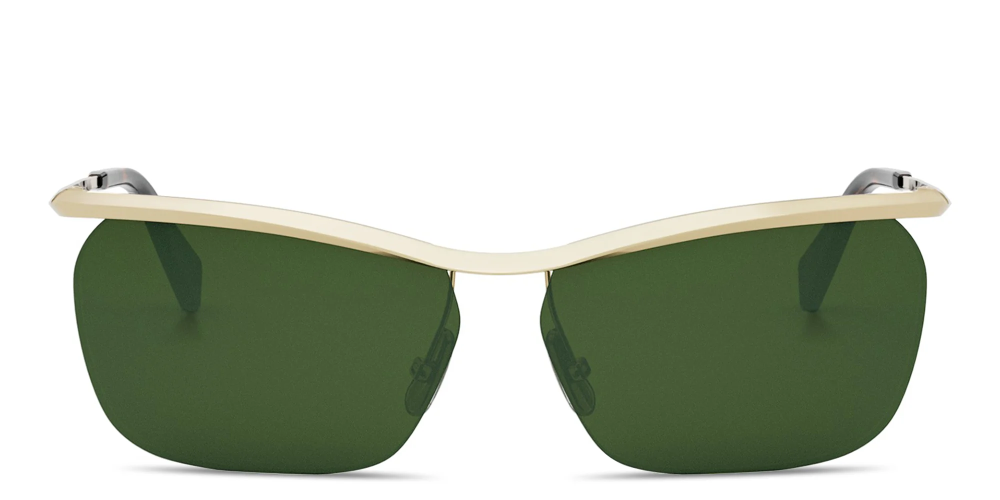 Shop CELINE Metal Geometric Sunglasses in Gold online.