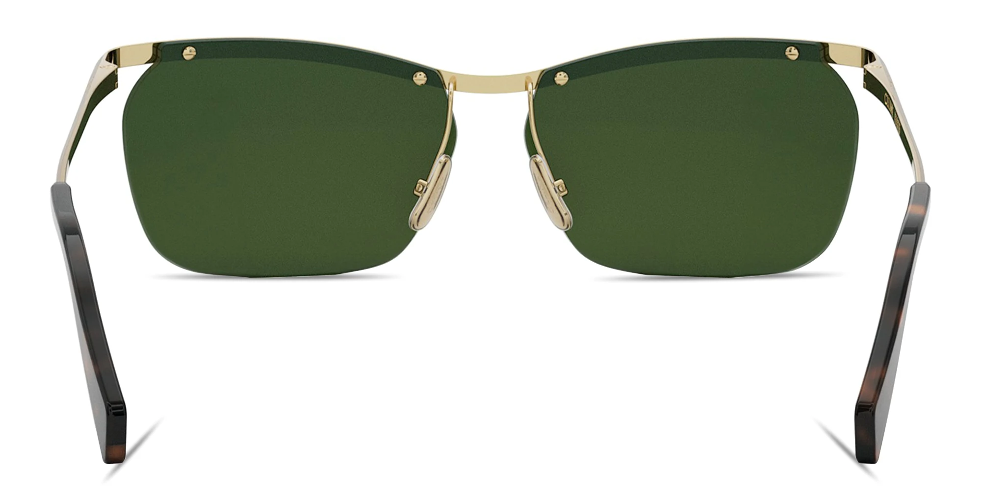 Shop CELINE Metal Geometric Sunglasses in Gold online.