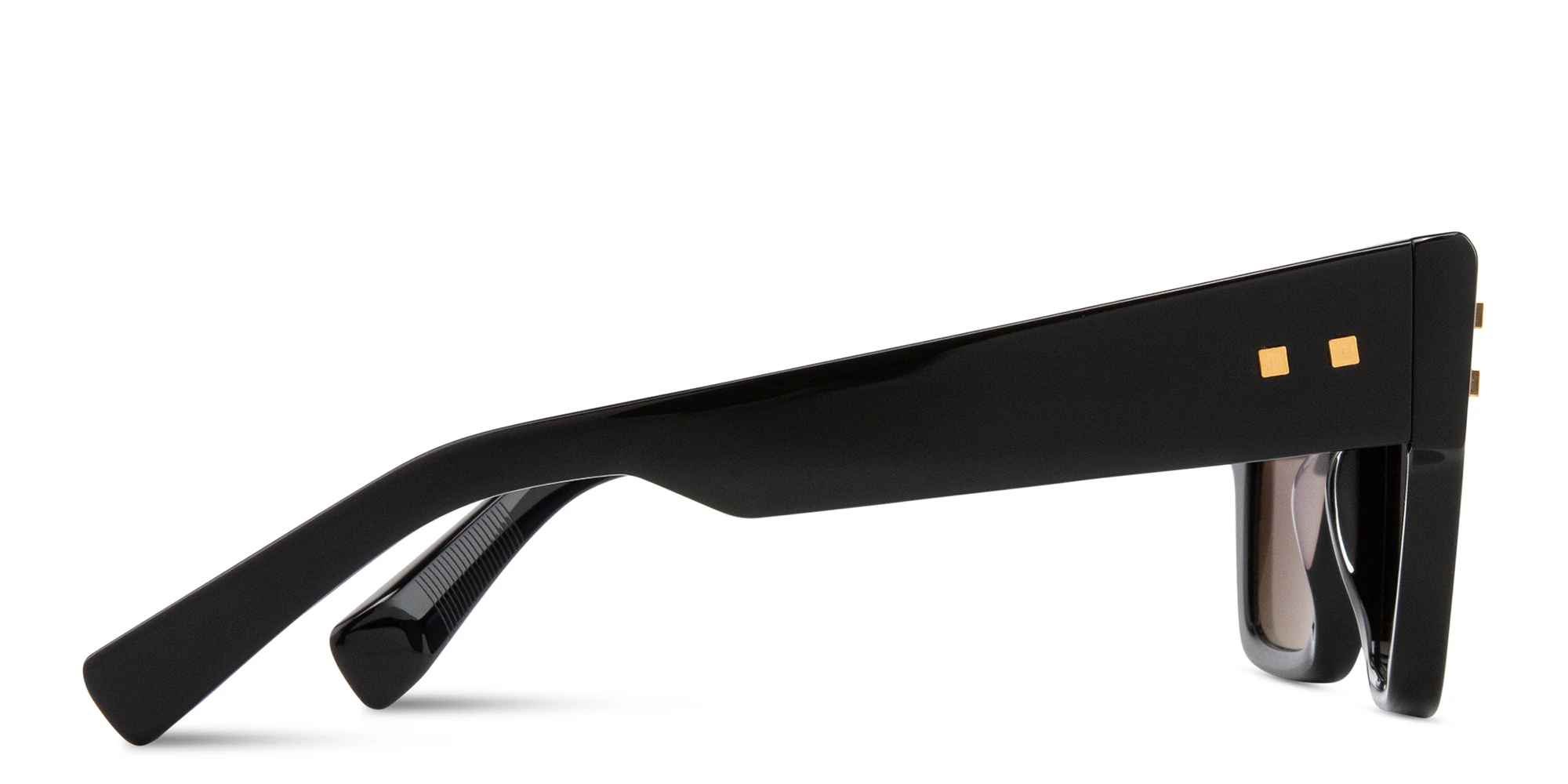 Shop BALMAIN B-Army Unisex Square Sunglasses in Black online.