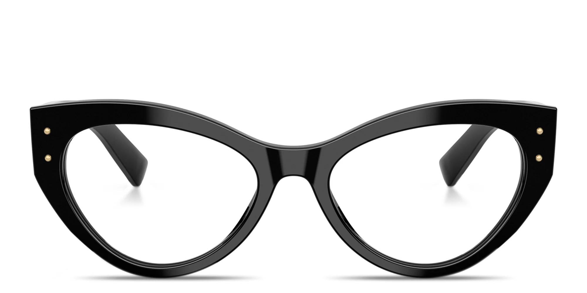 Shop Dolce & Gabbana DNA Cat-Eye Eyeglasses in Black online.