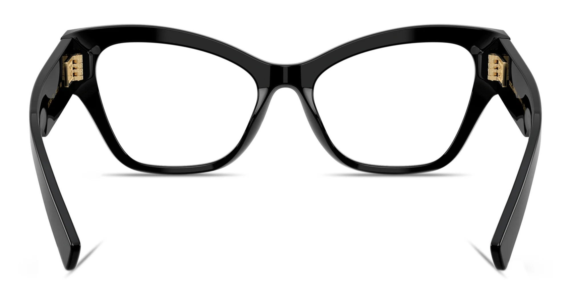 Shop Dolce & Gabbana DNA Butterfly Eyeglasses in Black online.