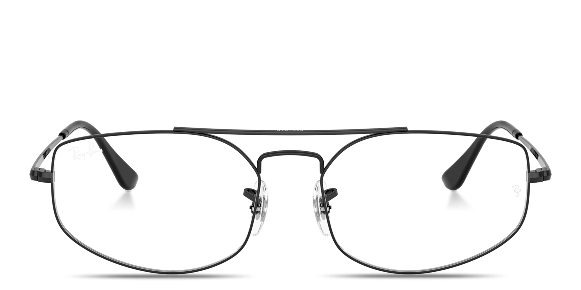 Shop Ray-Ban Explorer 5 Optics Unisex Wide Irregular Eyeglasses in Black online.