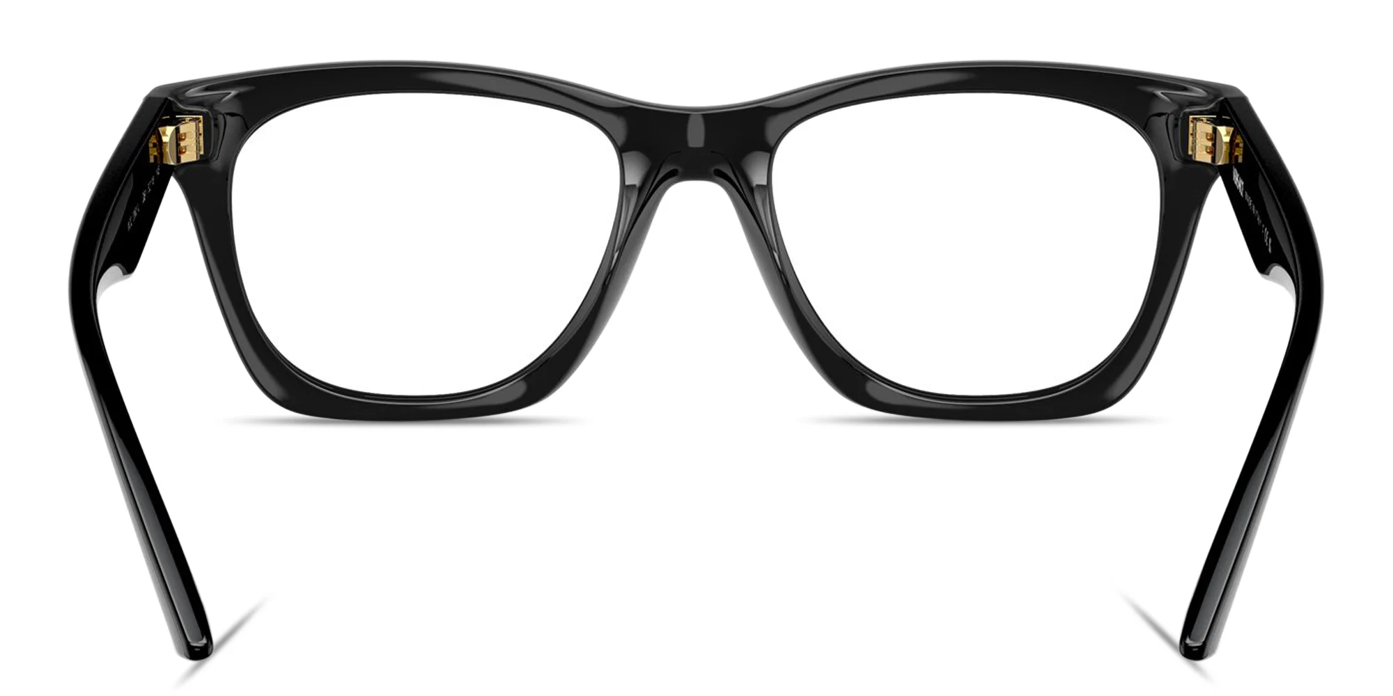 Shop VERSACE Medusa Square Eyeglasses in Black online.