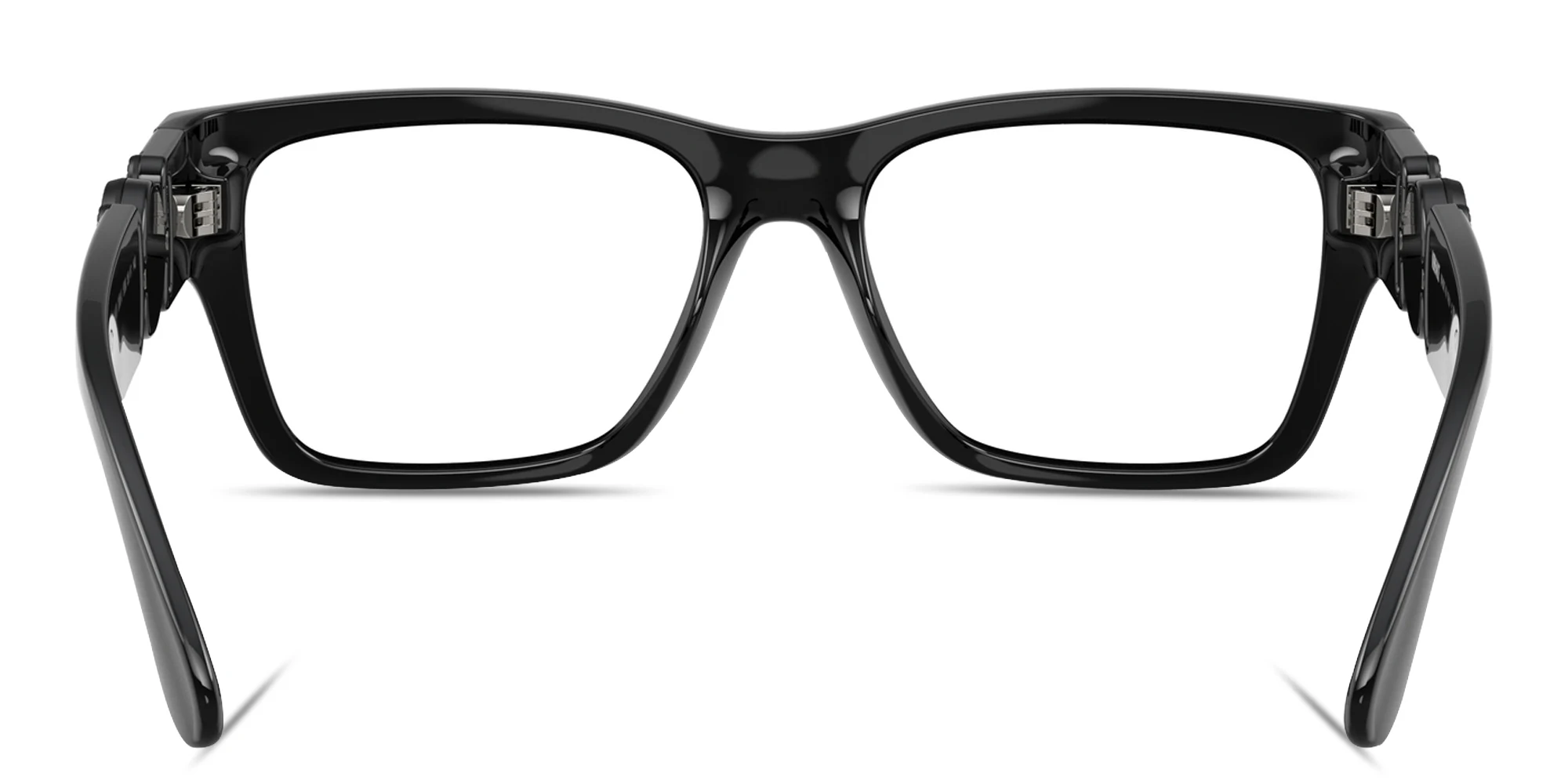 Shop VERSACE Medusa Biggie Wide Pillow Eyeglasses in Black online.