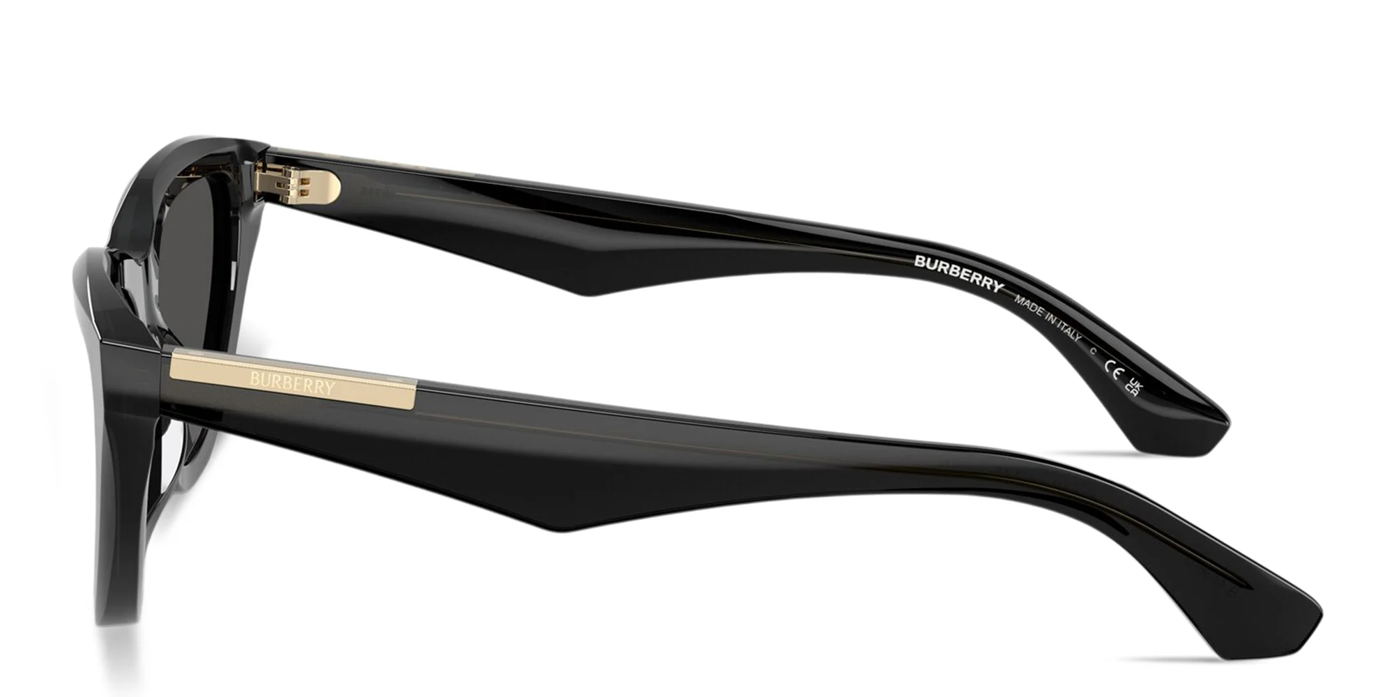 Shop BURBERRY Engraved Logo Cat-Eye Sunglasses in Grey online.