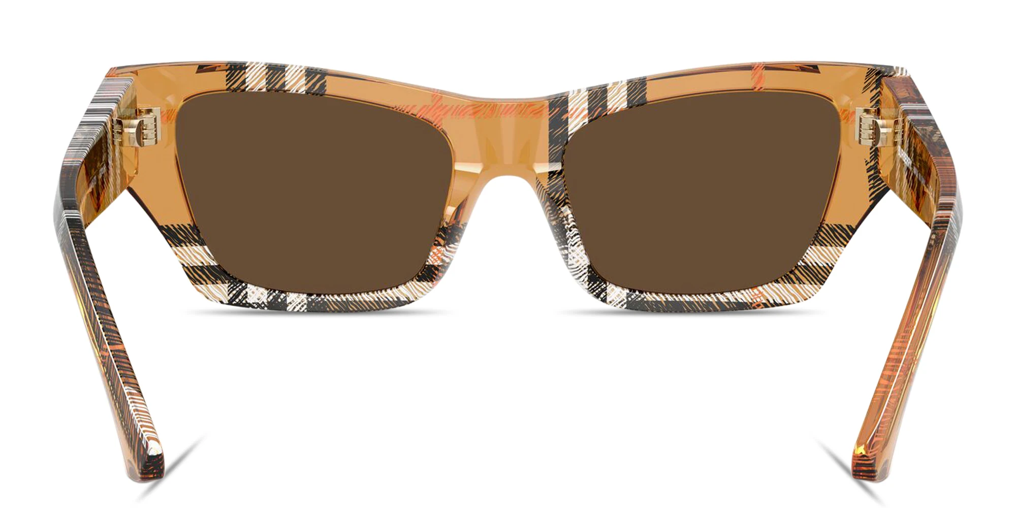 Shop BURBERRY Vintage Check Cat-Eye Sunglasses in Check Sand online.