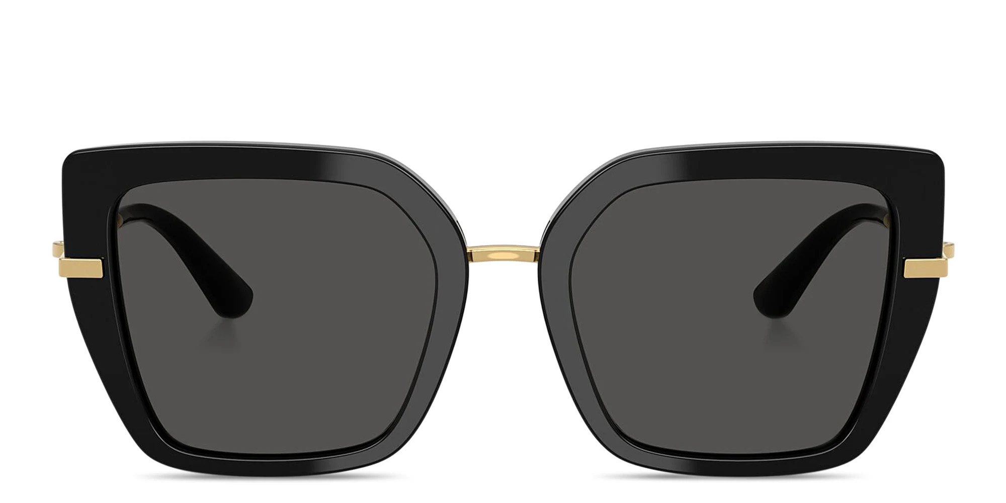 Shop Dolce & Gabbana DG Motif Butterfly Sunglasses in Black online.